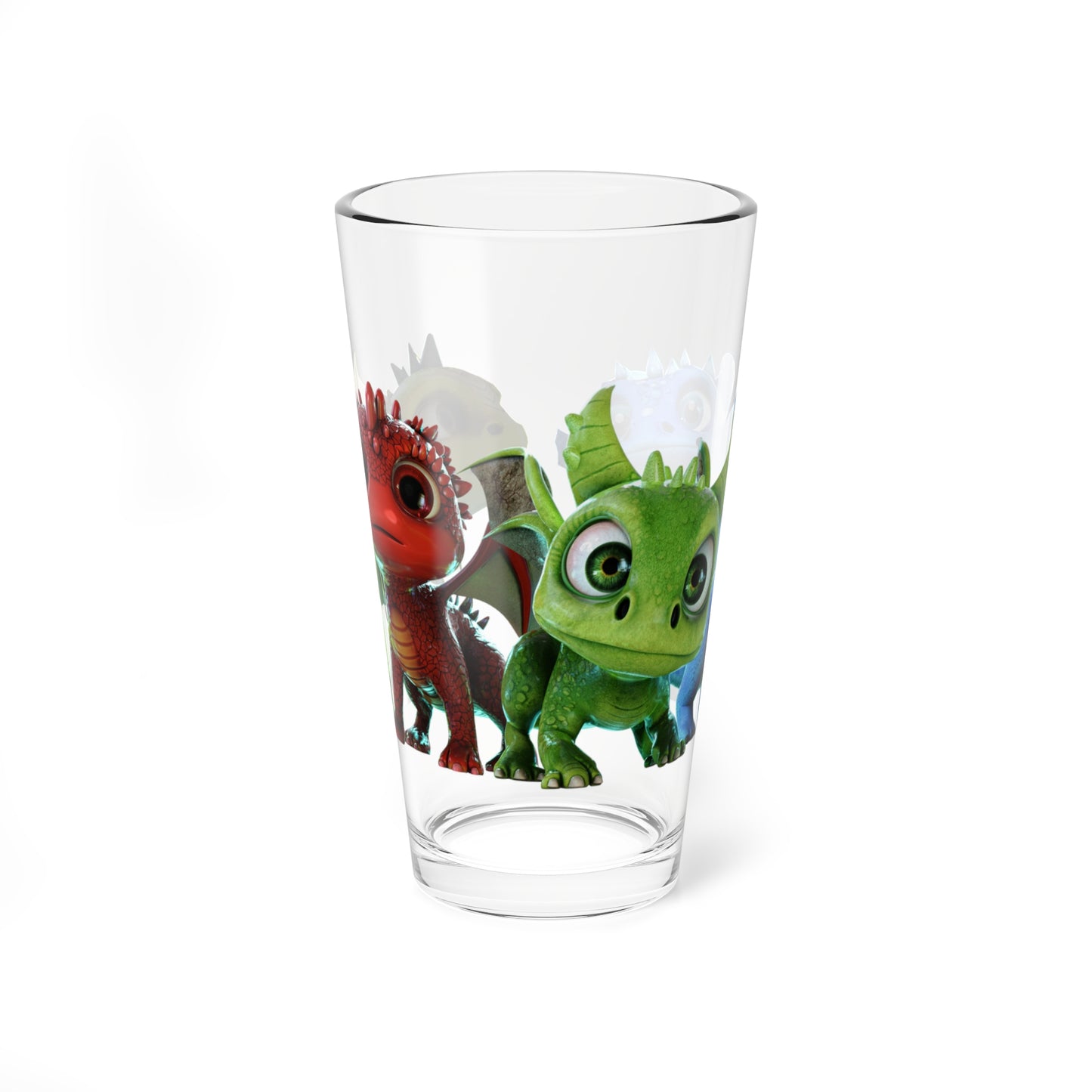 Baby Dragons Wrap-Around - TCG World Metaverse Tall Serving Glass, 16oz