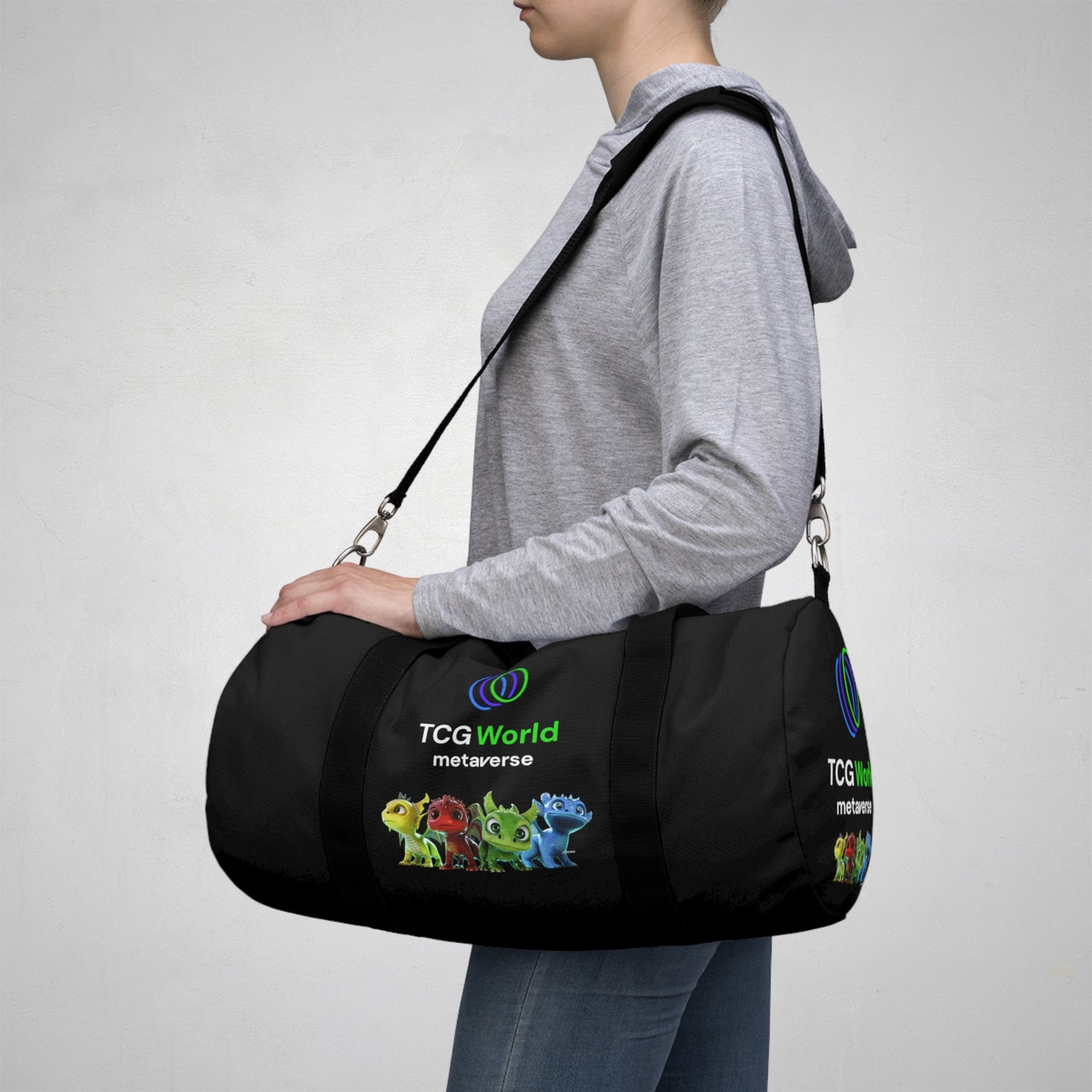 TCG World Dragons Travel Duffel Bag - Black