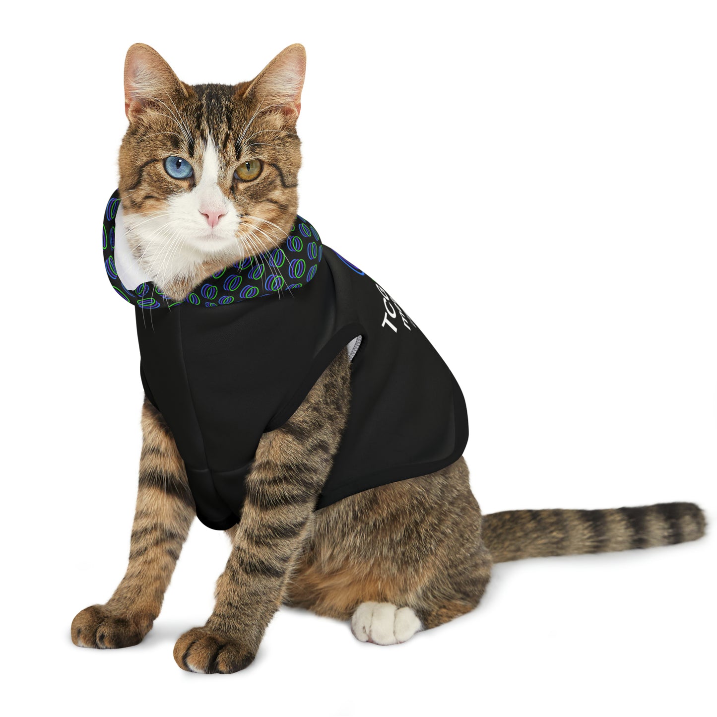 TCG World Metaverse Pet Gear - Pet Hoodie for Cats or Dogs (Black)