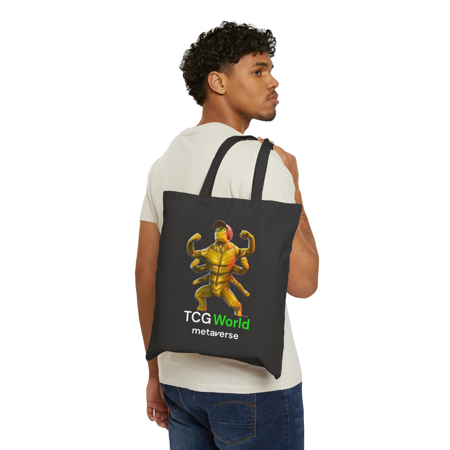 Helmix - TCG World Metaverse Sprite Canvas Tote Bag