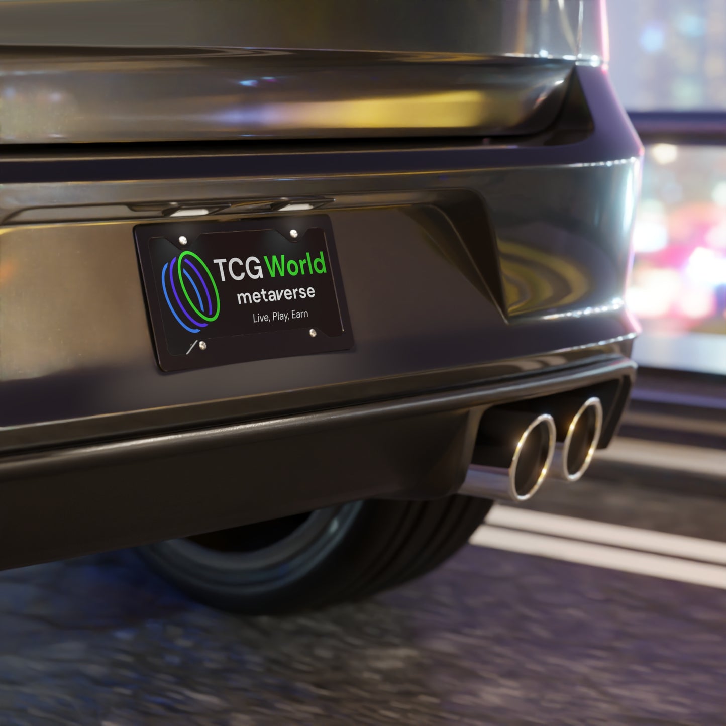 TCG World Metaverse Vanity License Plate