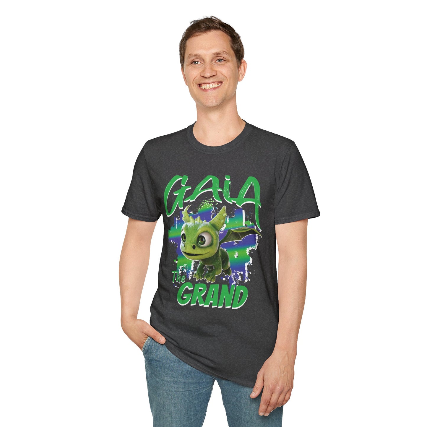 Gaia The Grand - Paint Splatter Unisex Adult Softstyle T-Shirt