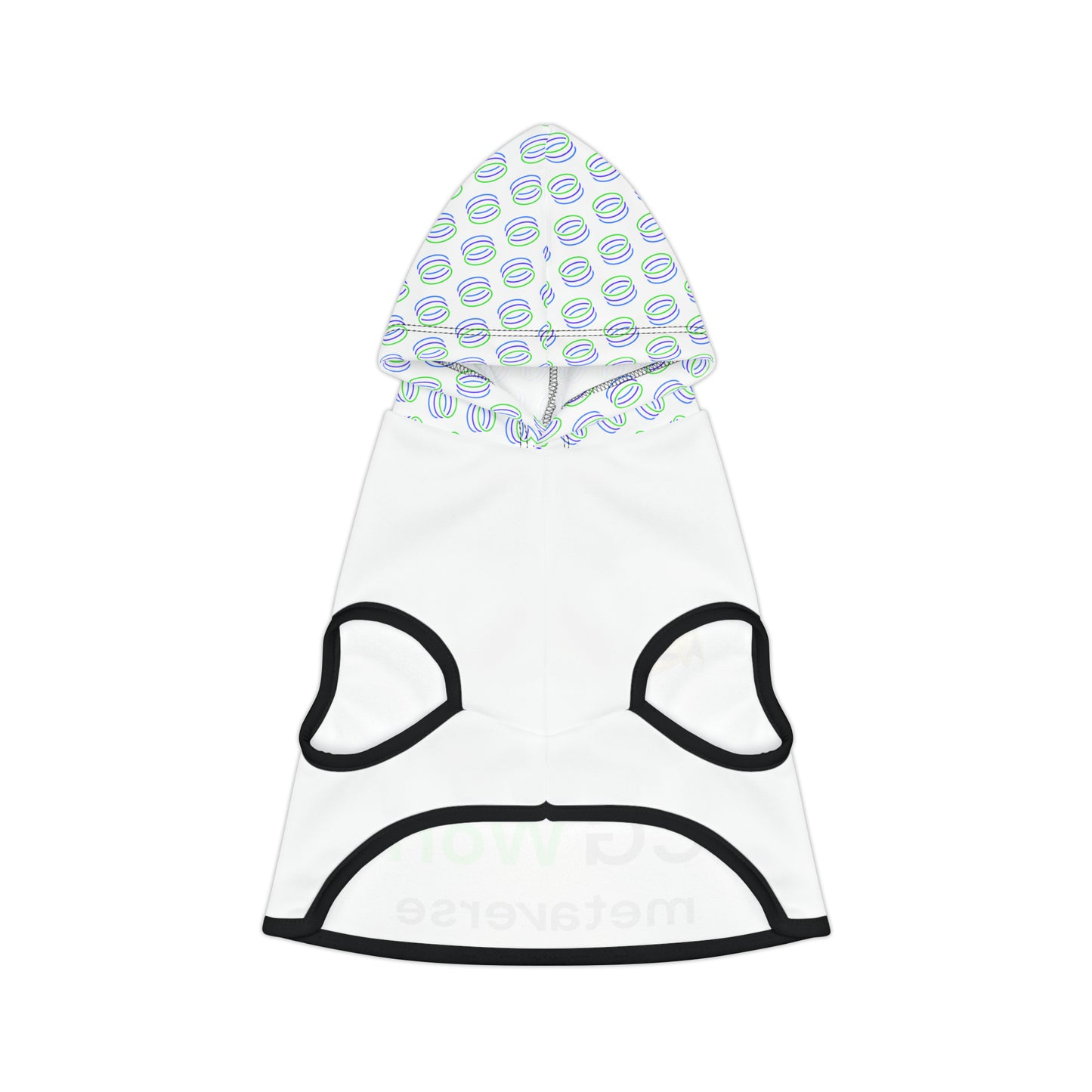 TCG World Metaverse Pet Gear - Phaedra Pet Hoodie for Cats or Dogs (White)