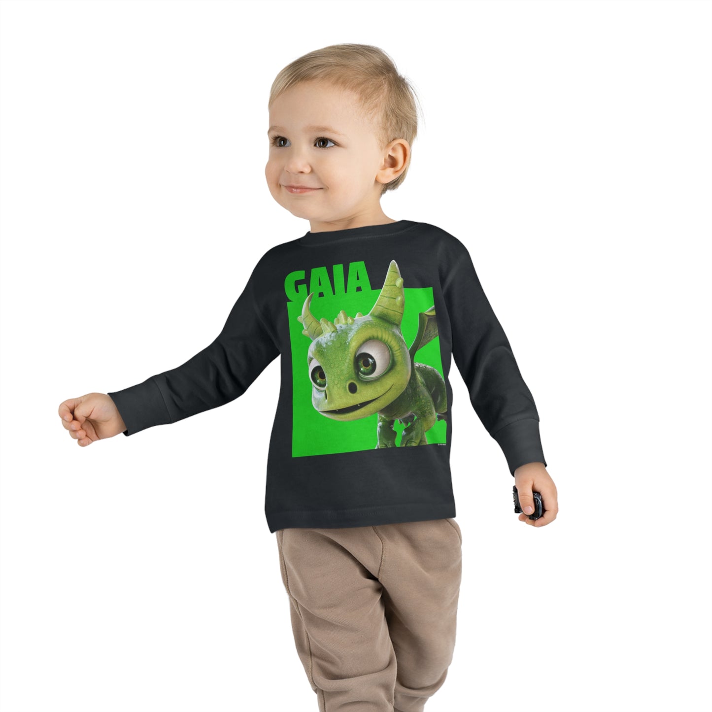 Gaia Color Block Toddler Long Sleeve Shirt