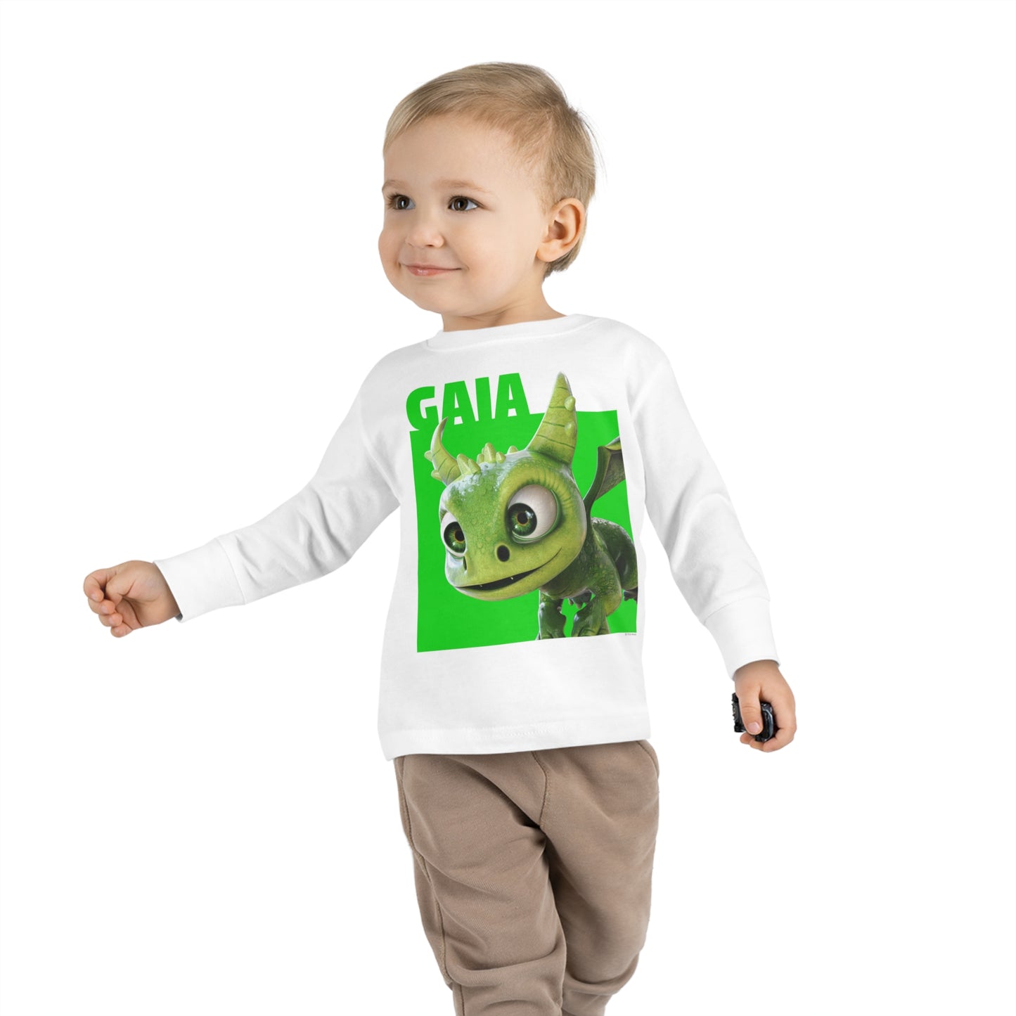Gaia Color Block Toddler Long Sleeve Shirt