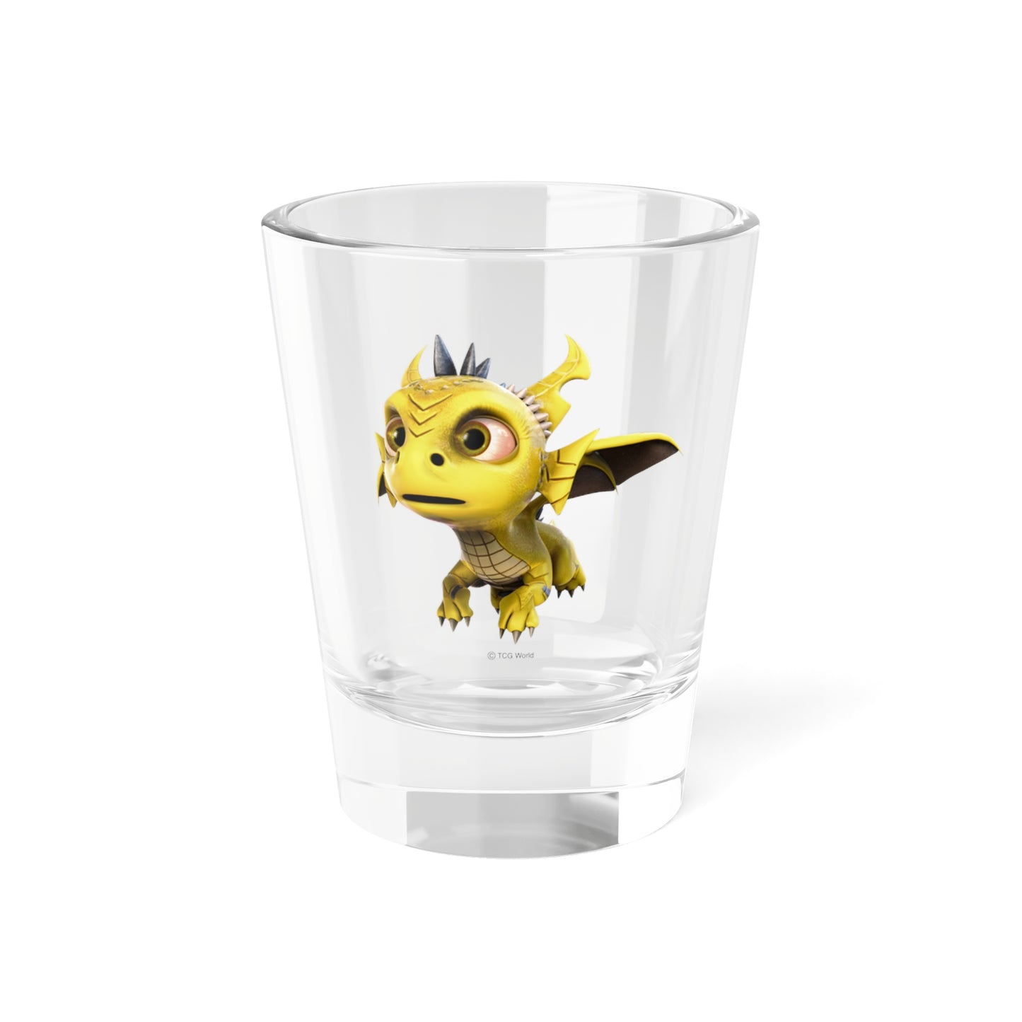 Phaedra the Adorable Baby Dragon (Flying) - TCG World Shot Glass, 1.5oz