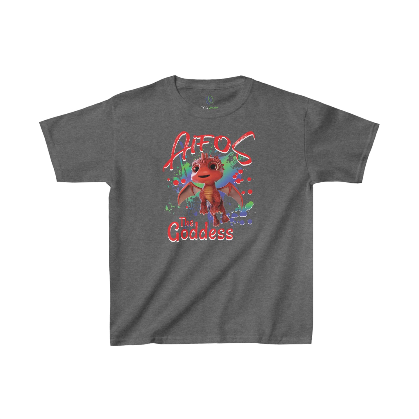 Aifos The Goddess Paint Splatter - Kids Heavy Cotton™ Tee T-Shirt