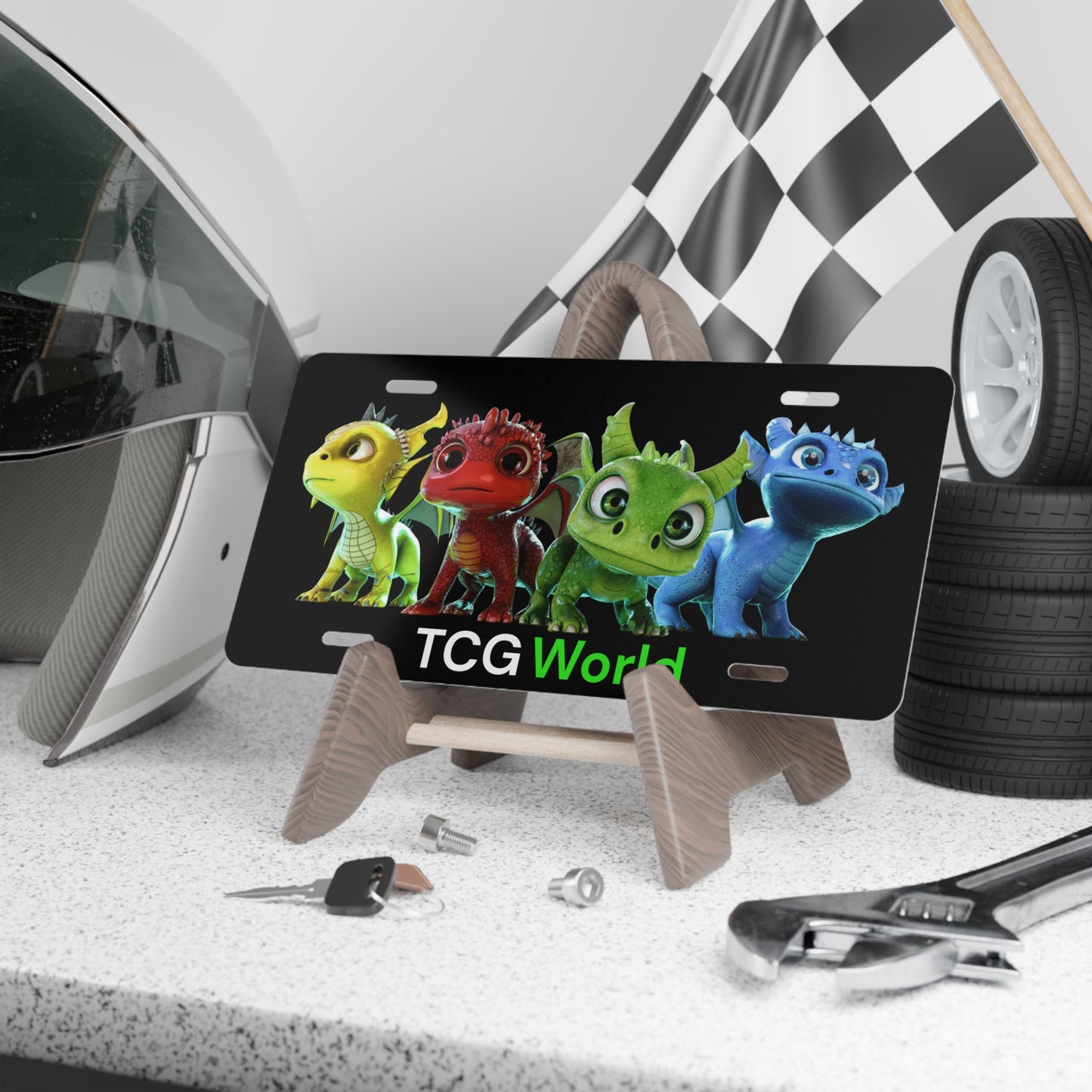 TCG World Dragons Vanity License Plate