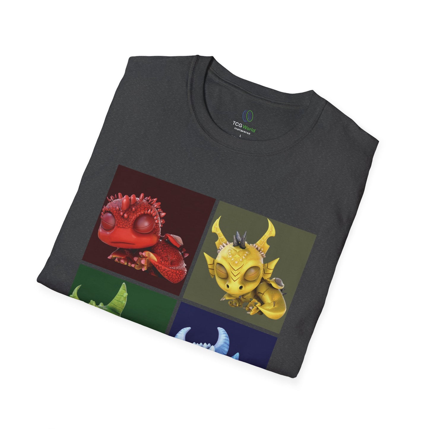Sleeping Baby Dragons - Unisex Adult Softstyle T-Shirt