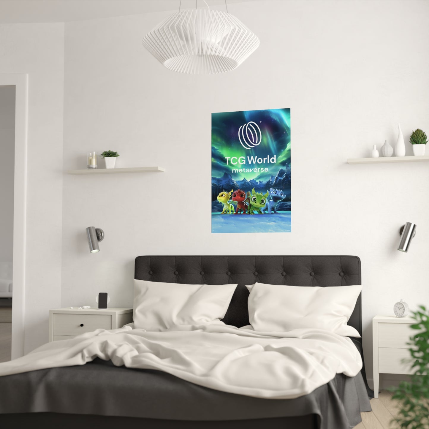 TCG World Baby Dragons Satin Poster (White Logo)