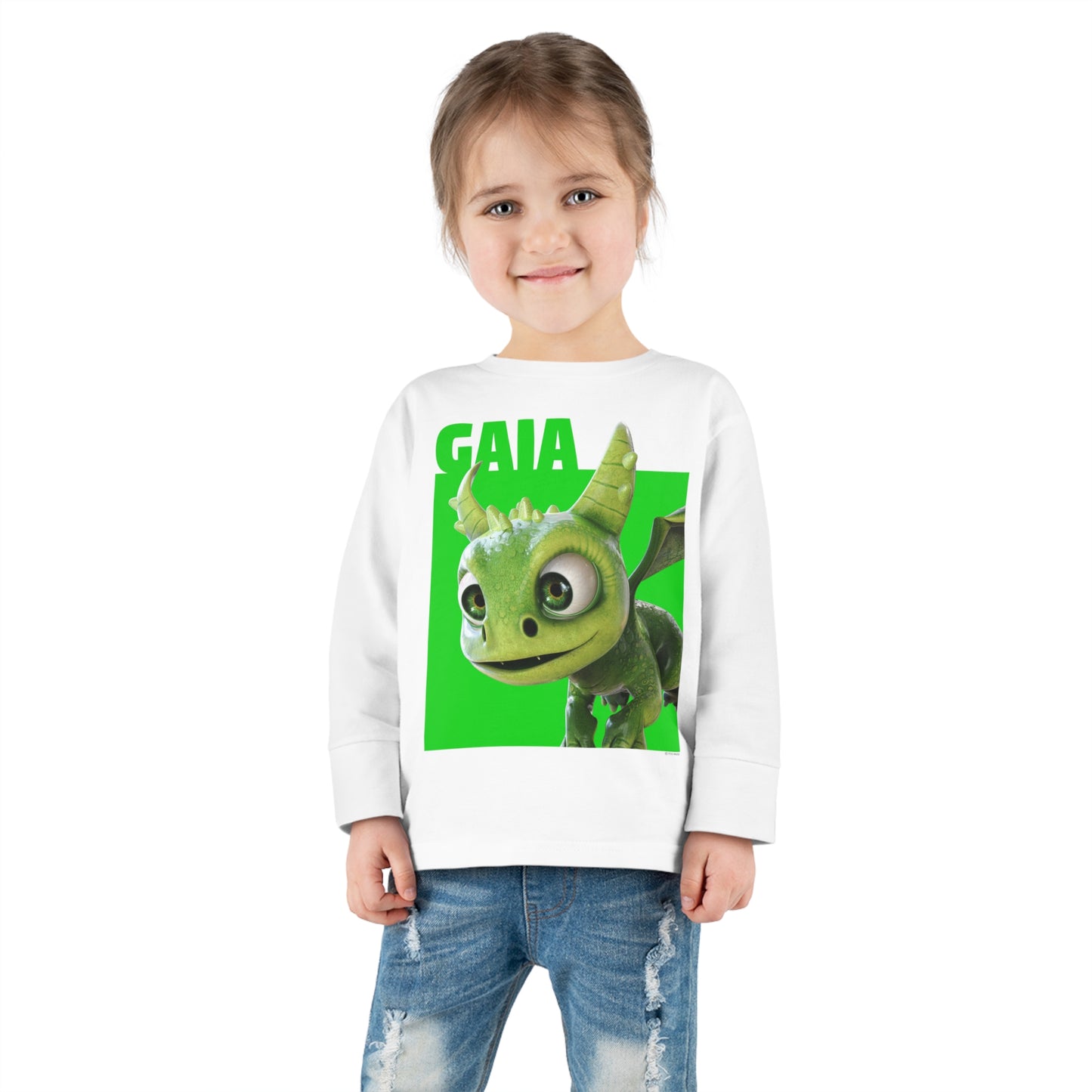 Gaia Color Block Toddler Long Sleeve Shirt