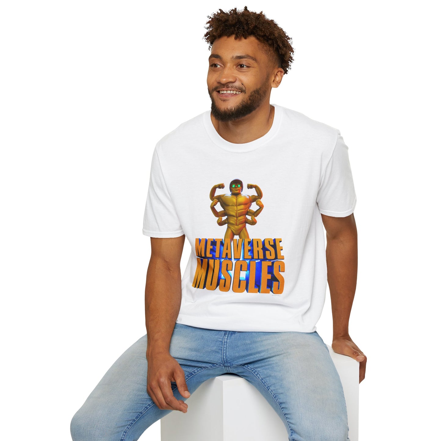 Helmix Metaverse Muscles - TCG World Metaverse Unisex Adult Softstyle T-Shirt