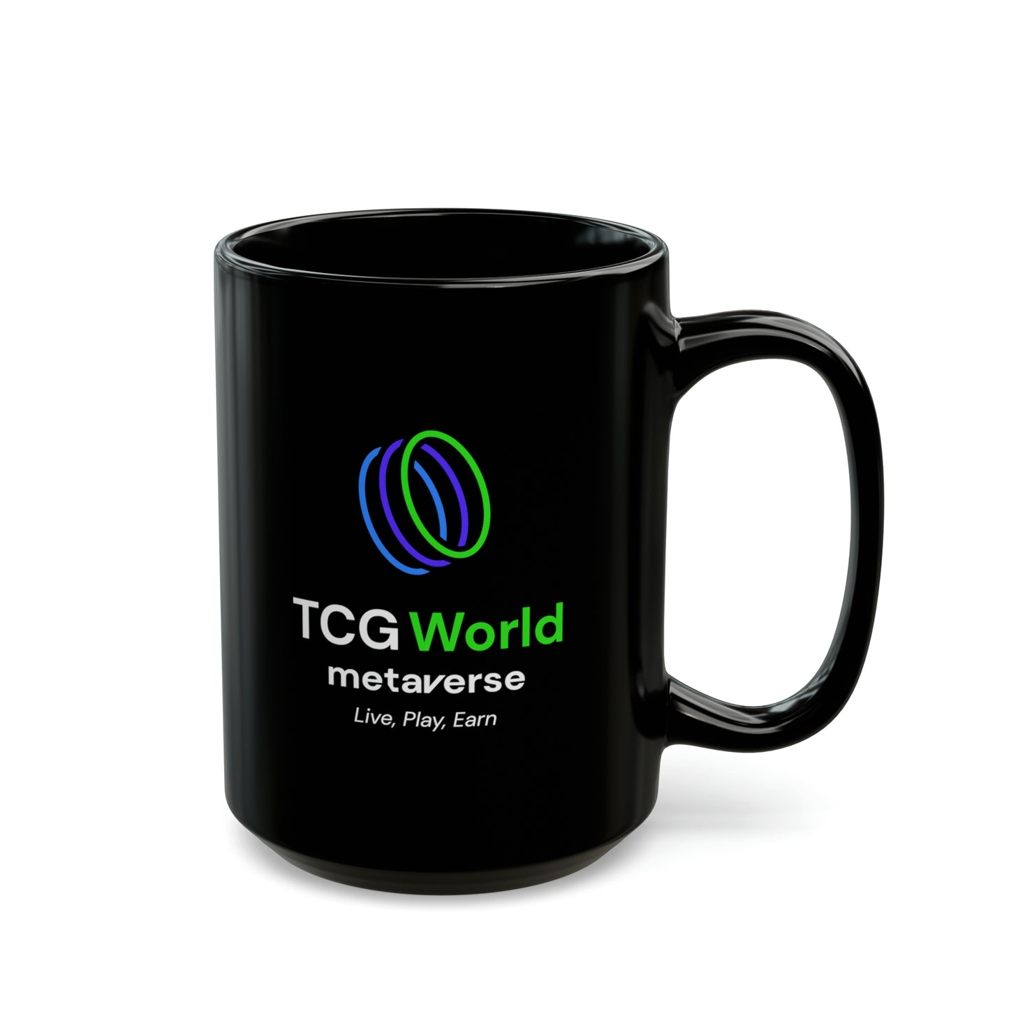 TCG World Metaverse Black Coffee Mug