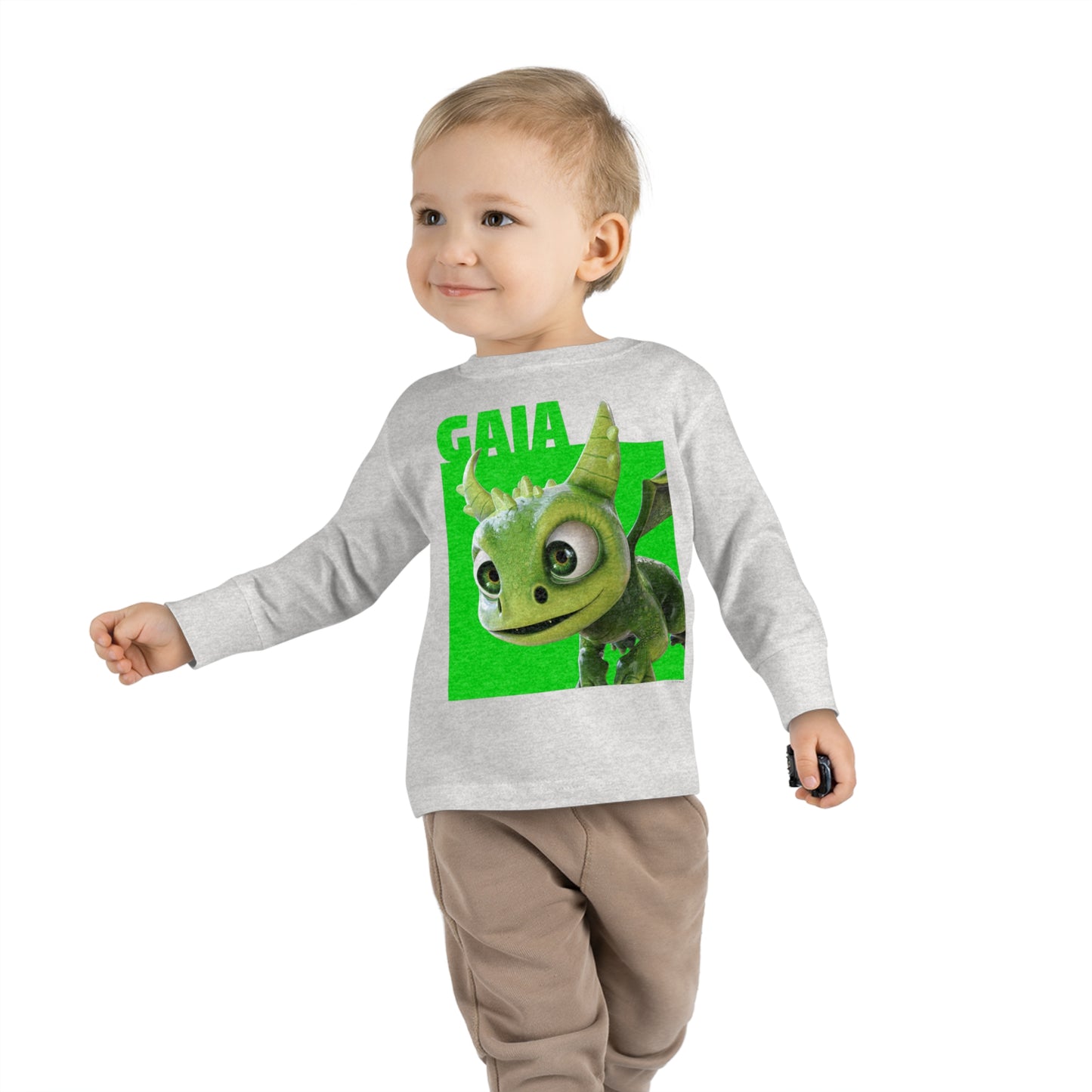 Gaia Color Block Toddler Long Sleeve Shirt