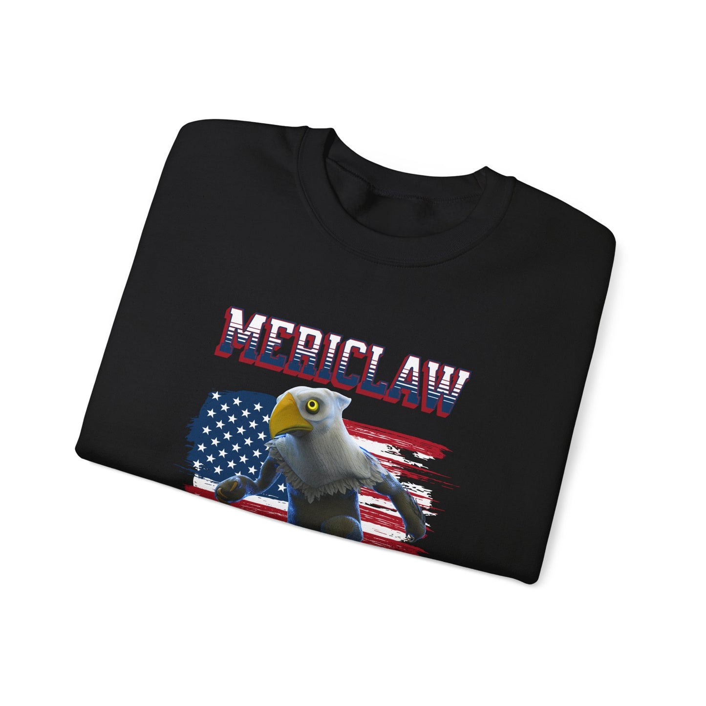Mericlaw F*ck Yeah (Extra American) - TCG World Metaverse Sprite / American Flag - Adult Unisex Heavy Blend™ Crewneck Sweatshirt