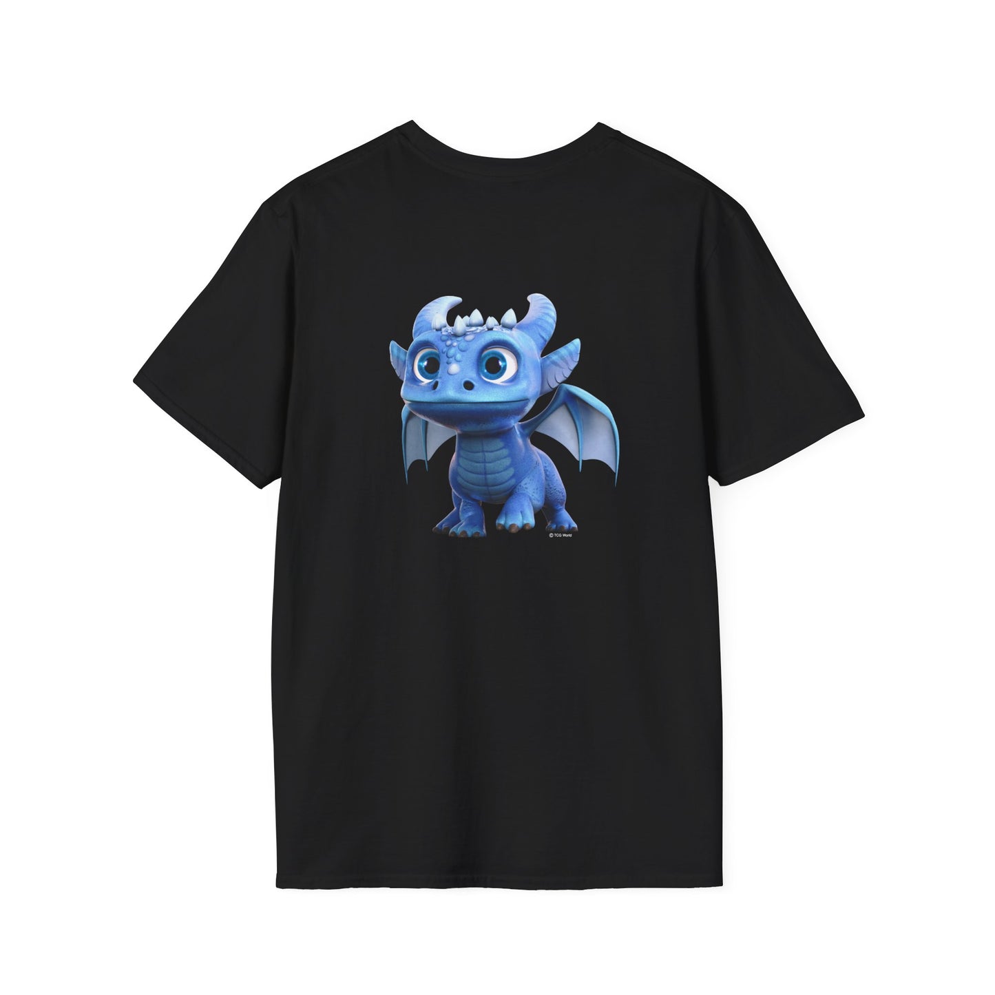 Black Tee - Boreas - Unisex Adult Softstyle T-Shirt