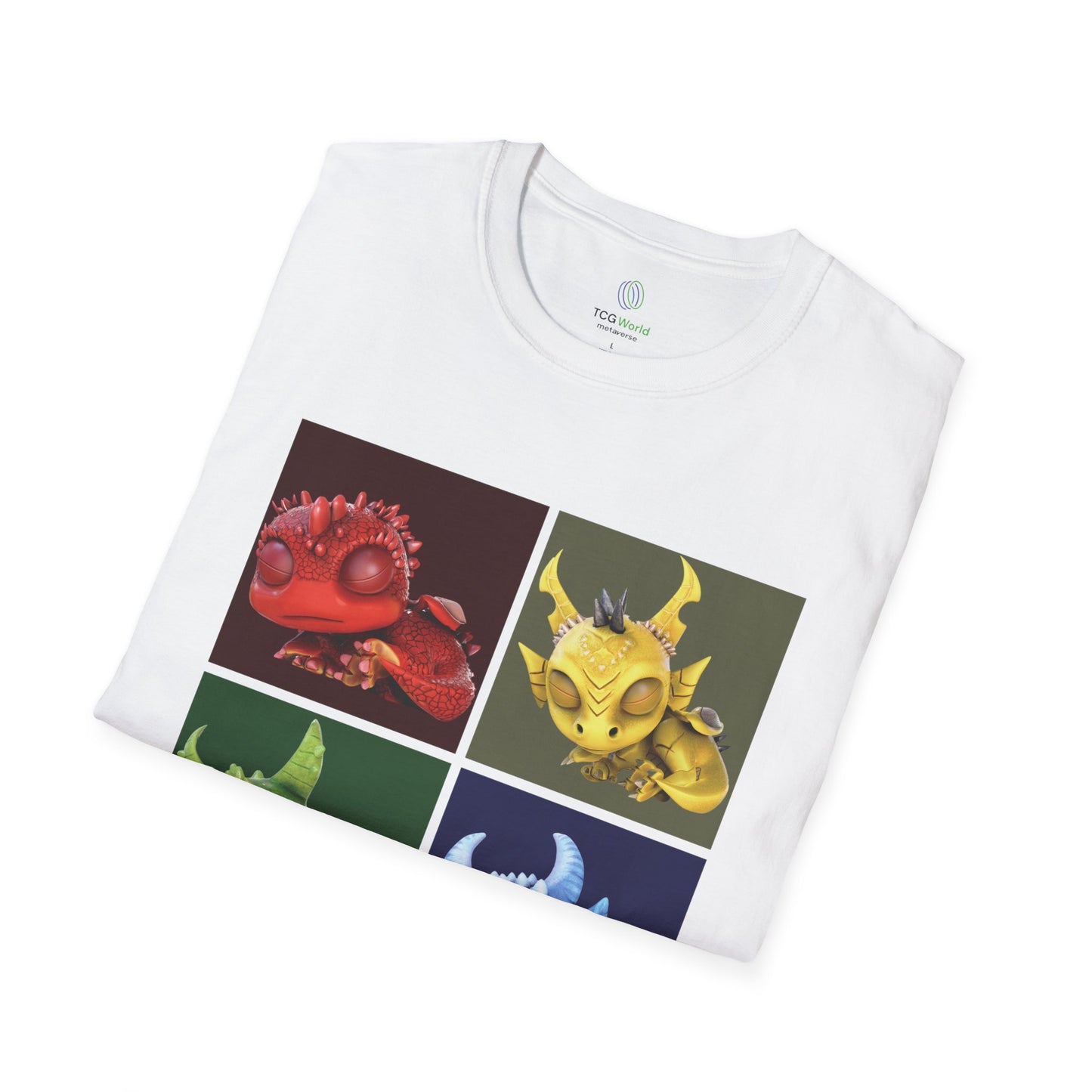 Sleeping Baby Dragons - Unisex Adult Softstyle T-Shirt