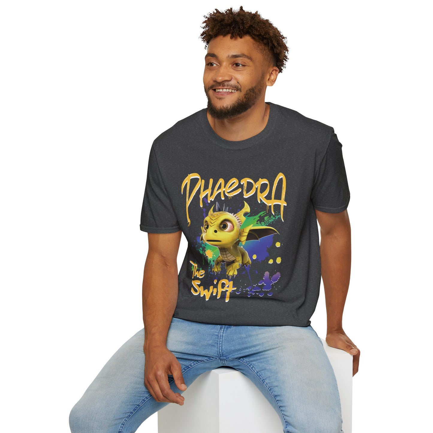 Phaedra The Swift - Paint Splatter Unisex Adult Softstyle T-Shirt