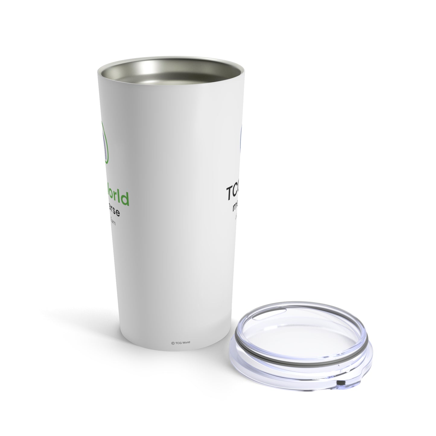 TCG World Drink Tumbler, 20oz White