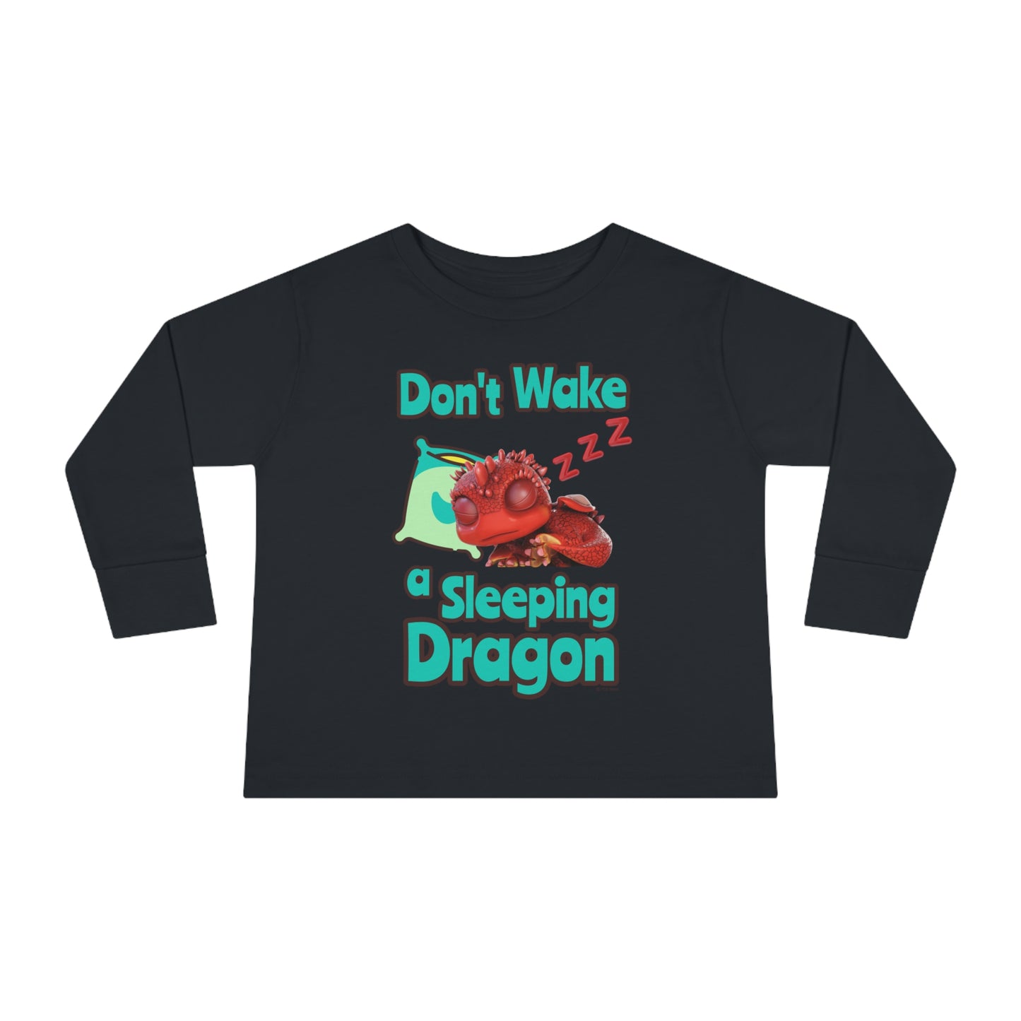 Aifos Don't Wake A Sleeping Dragon Toddler Long Sleeve Shirt