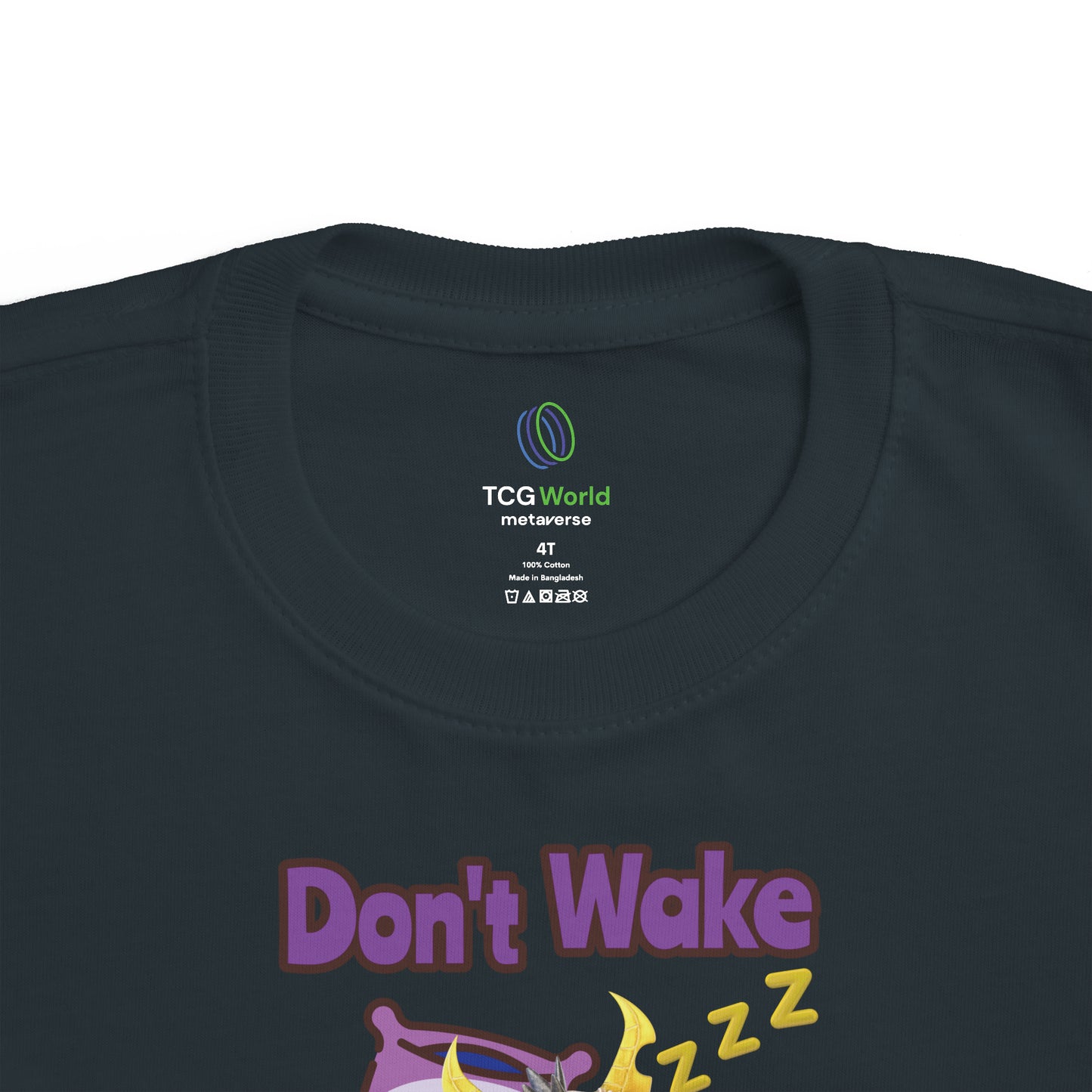Phaedra Don't Wake A Sleeping Dragon Toddler's Fine Jersey Tee Shirt