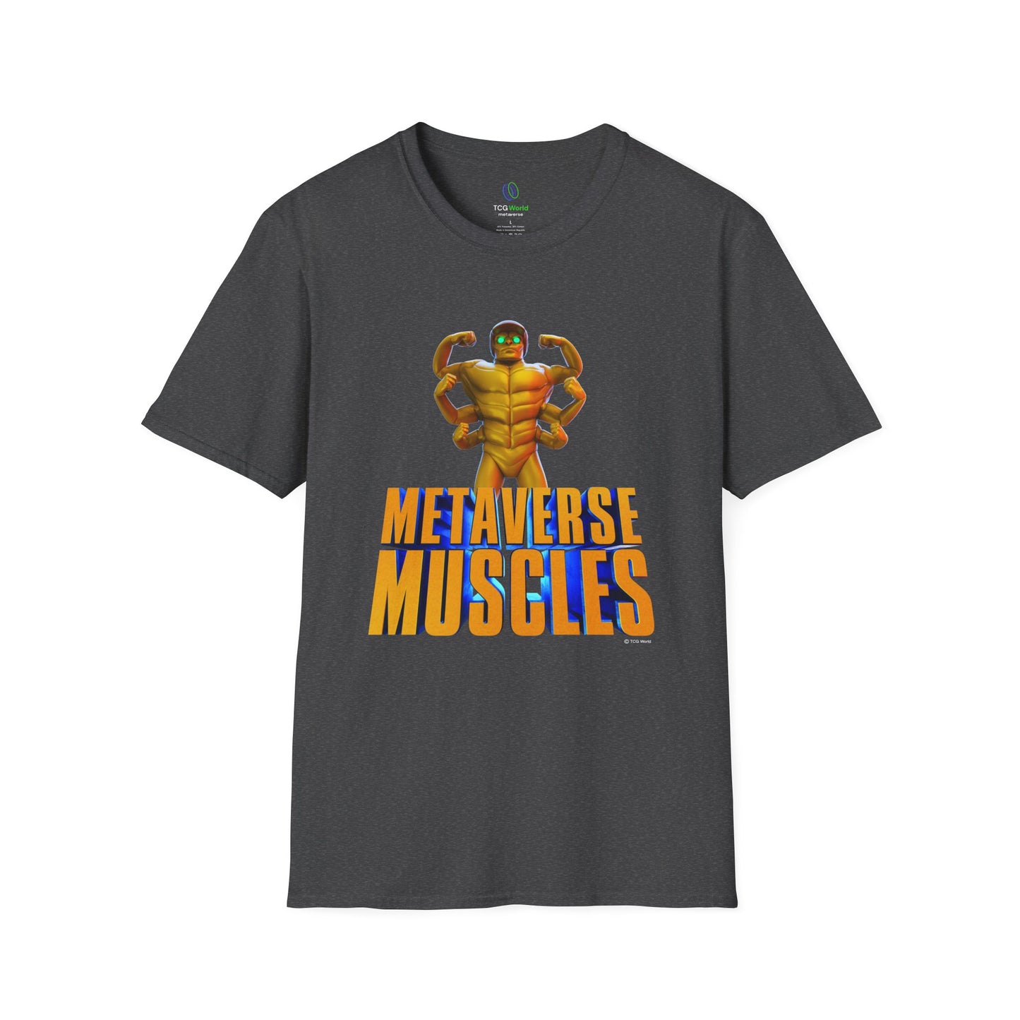 Helmix Metaverse Muscles - TCG World Metaverse Unisex Adult Softstyle T-Shirt
