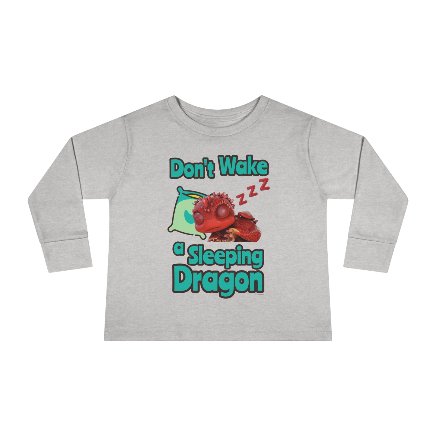 Aifos Don't Wake A Sleeping Dragon Toddler Long Sleeve Shirt