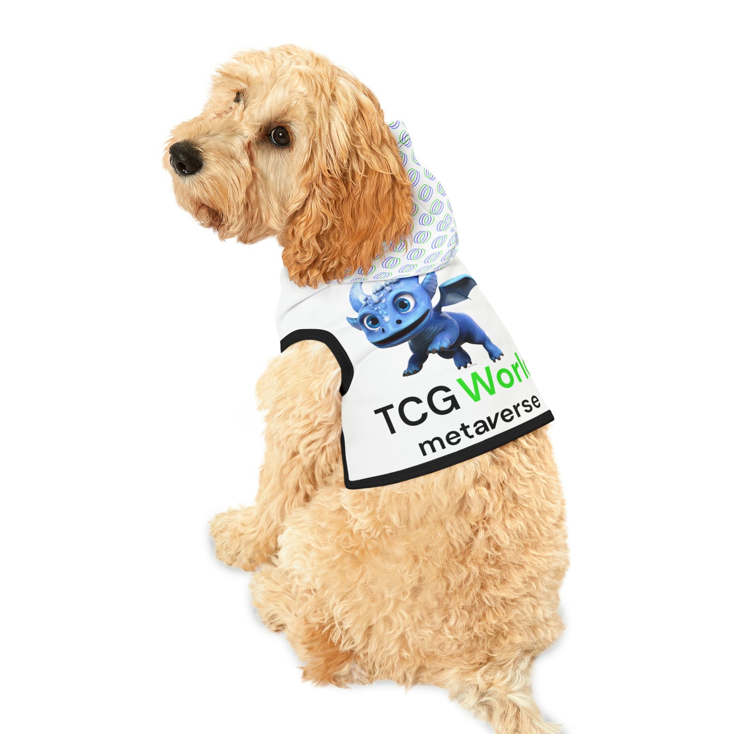 TCG World Metaverse Pet Gear - Boreas Pet Hoodie for Cats or Dogs (White)