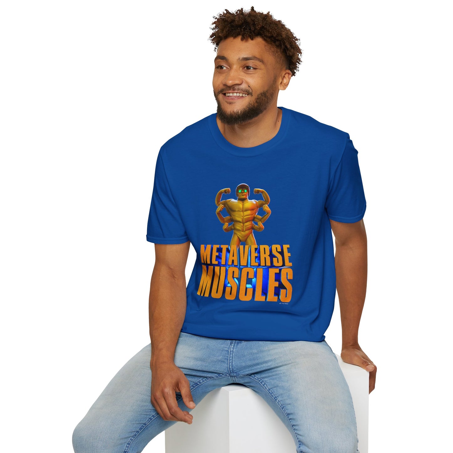 Helmix Metaverse Muscles - TCG World Metaverse Unisex Adult Softstyle T-Shirt