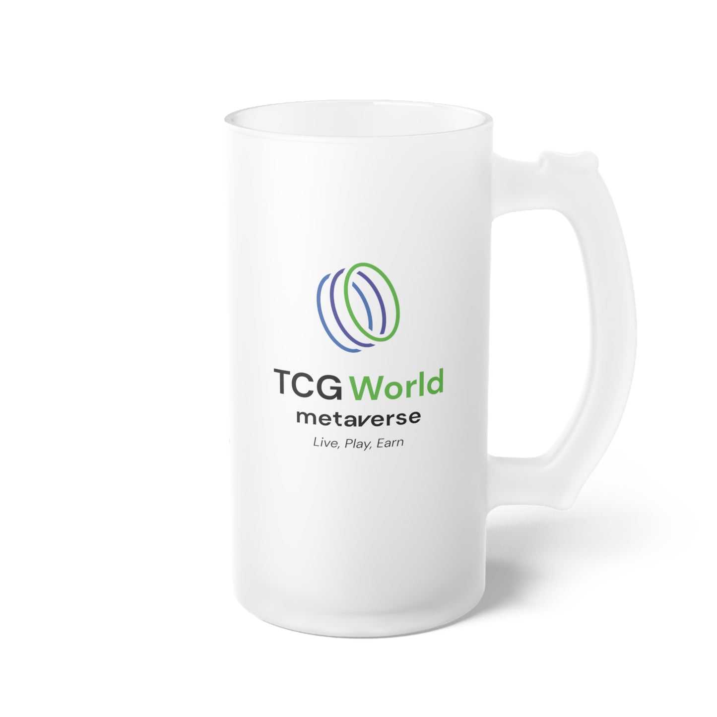 TCG World Tall Frosted Glass Mug