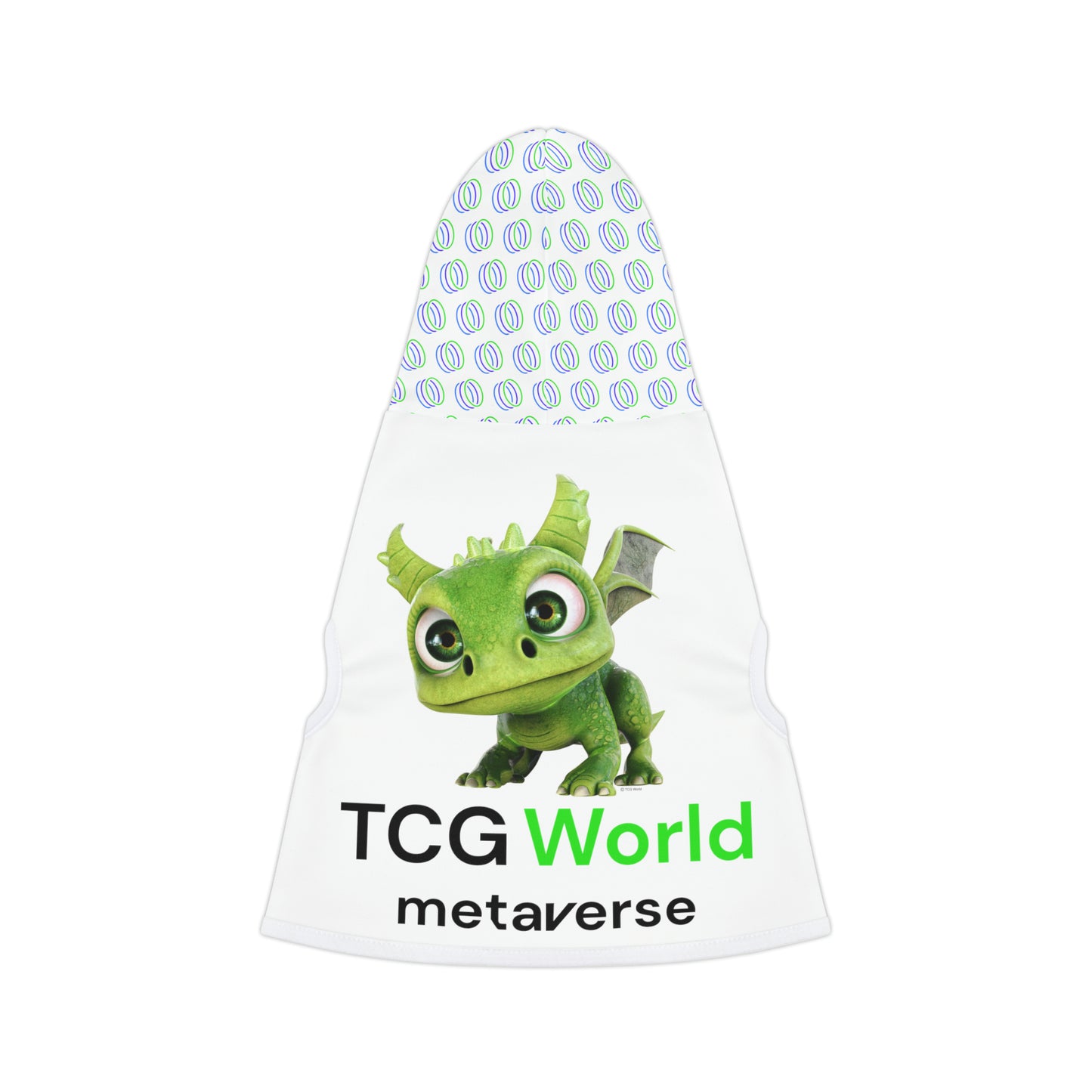 TCG World Metaverse Pet Gear - Gaia Pet Hoodie for Cats or Dogs (White)
