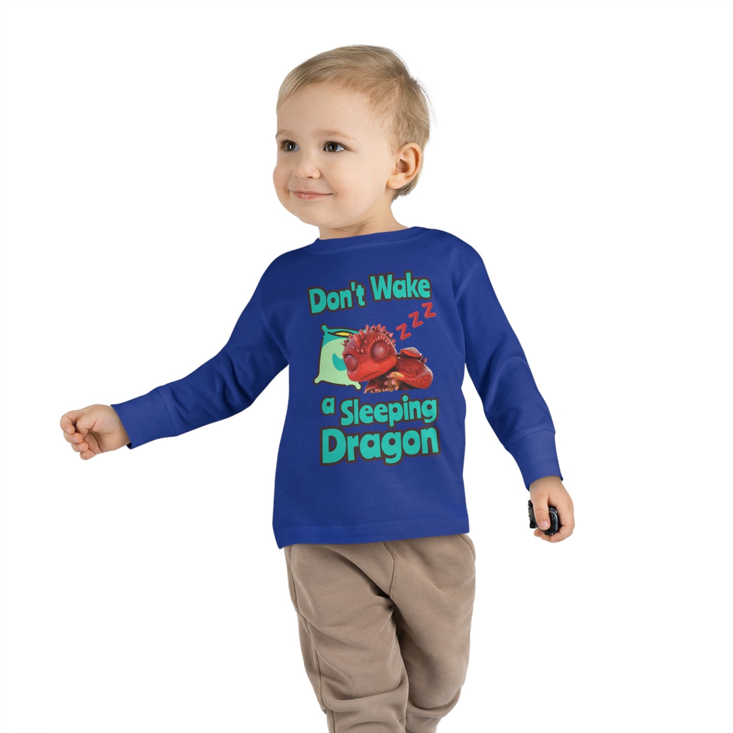 Aifos Don't Wake A Sleeping Dragon Toddler Long Sleeve Shirt