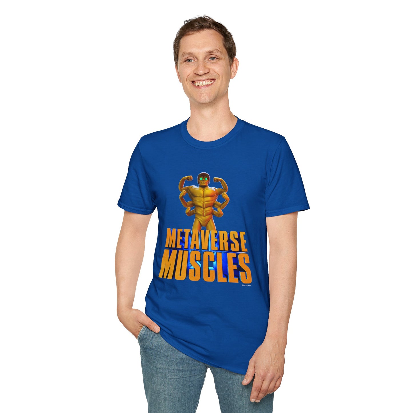 Helmix Metaverse Muscles - TCG World Metaverse Unisex Adult Softstyle T-Shirt