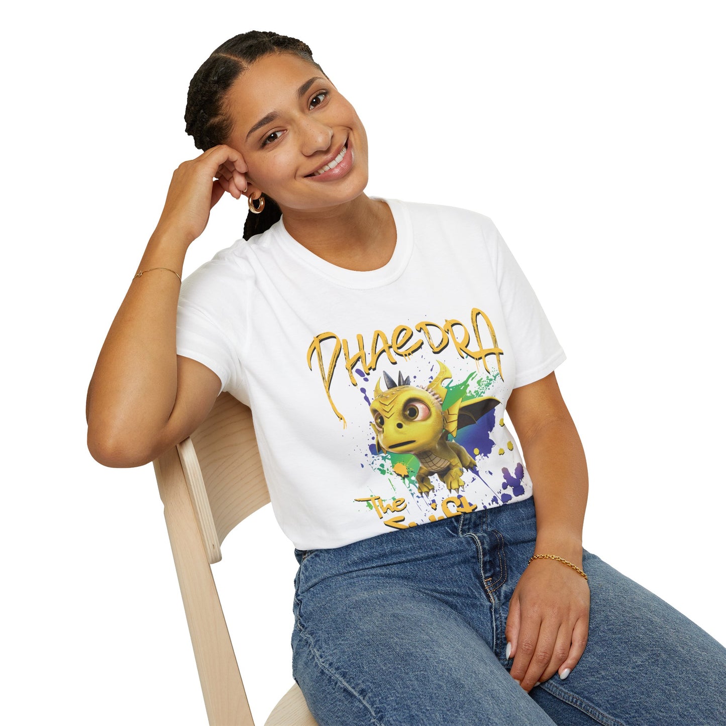 Phaedra The Swift - Paint Splatter Unisex Adult Softstyle T-Shirt