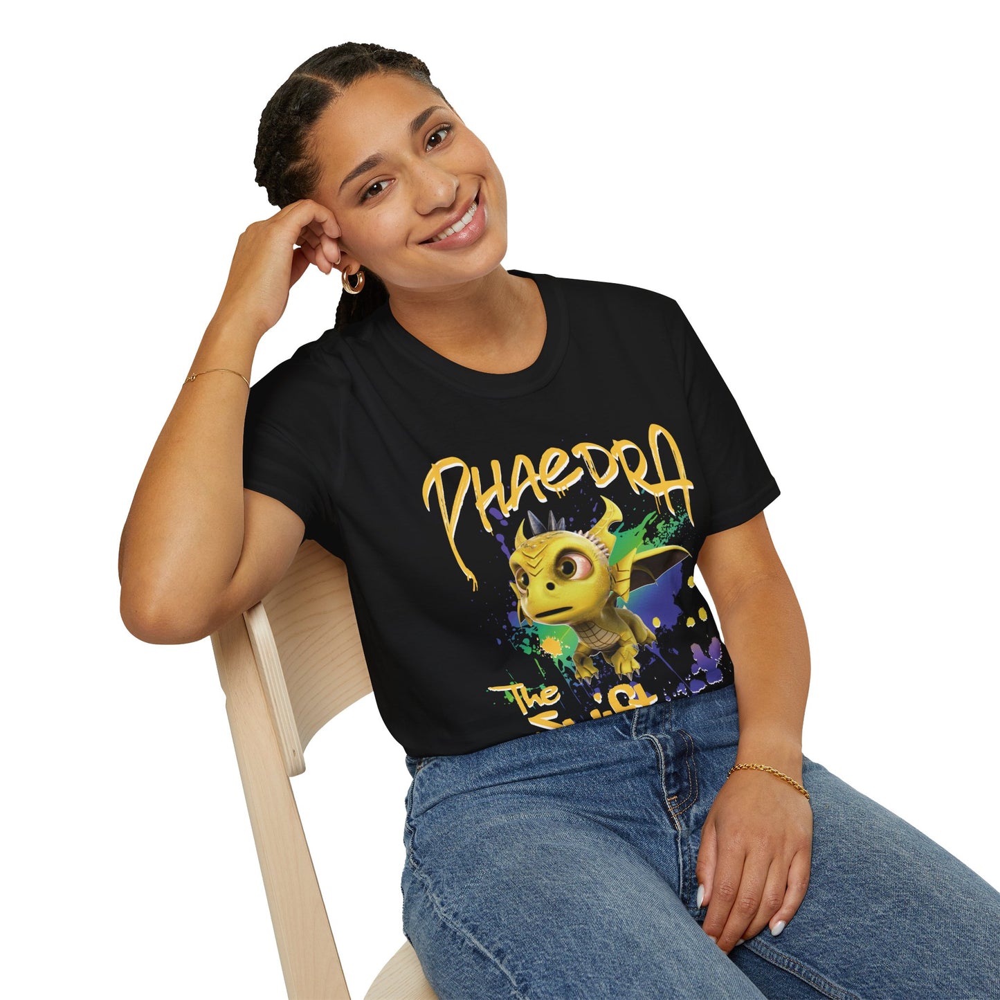 Phaedra The Swift - Paint Splatter Unisex Adult Softstyle T-Shirt