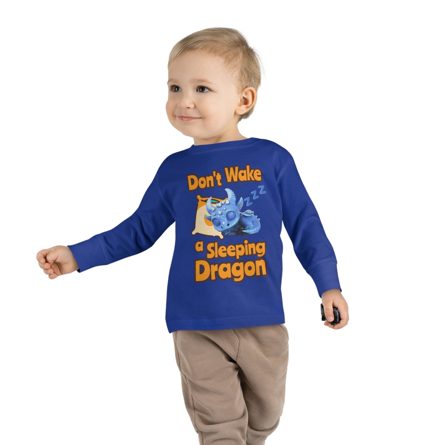 Boreas Don't Wake A Sleeping Dragon Toddler Long Sleeve Shirt