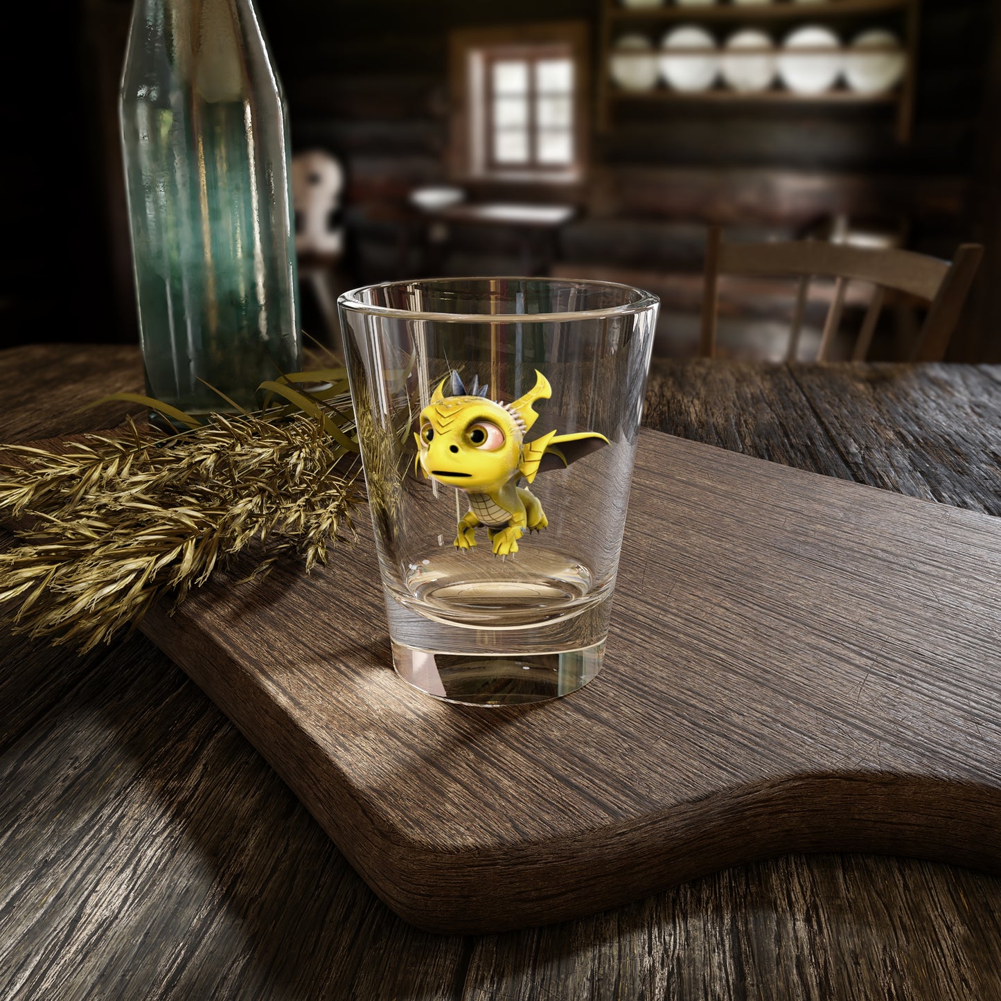 Phaedra the Adorable Baby Dragon (Flying) - TCG World Shot Glass, 1.5oz