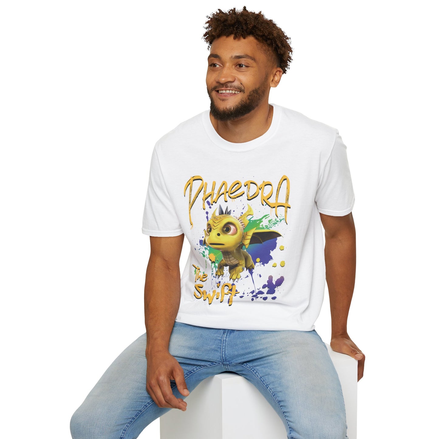 Phaedra The Swift - Paint Splatter Unisex Adult Softstyle T-Shirt