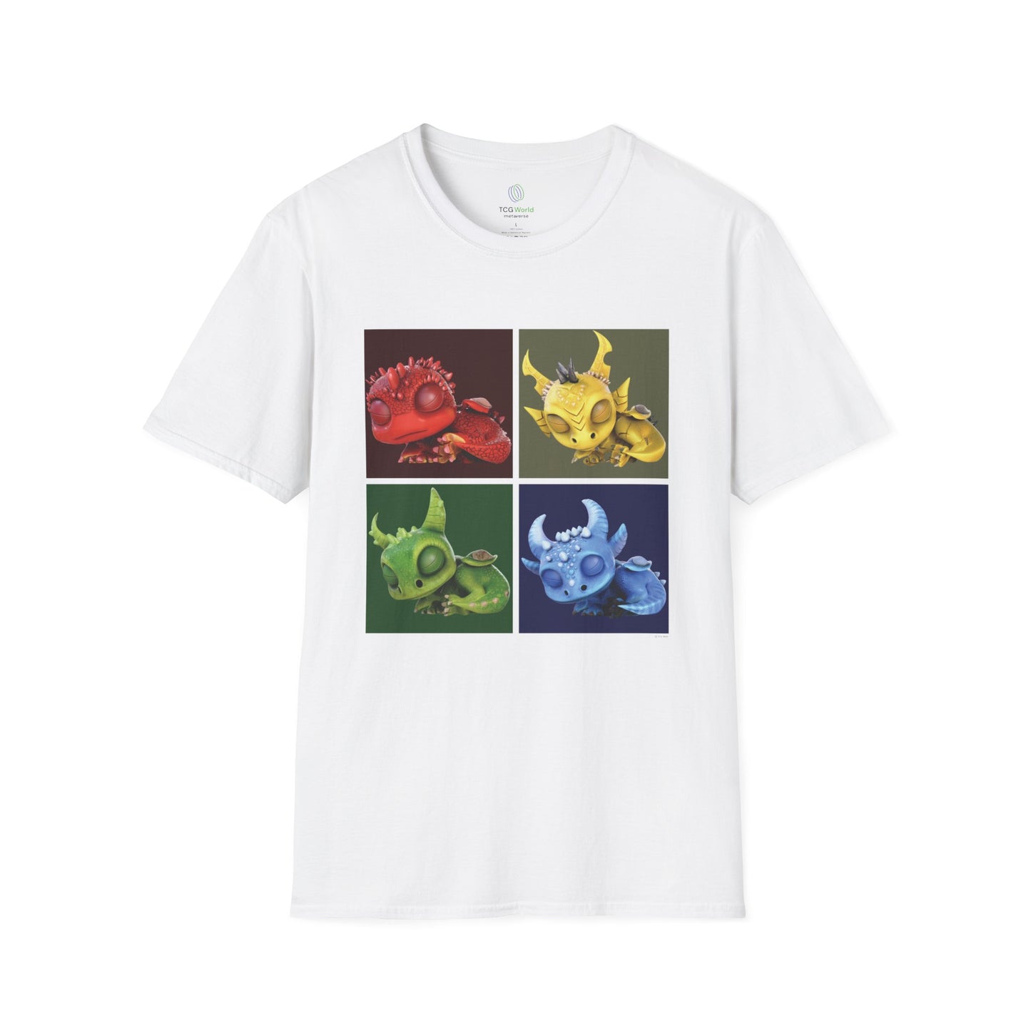 Sleeping Baby Dragons - Unisex Adult Softstyle T-Shirt