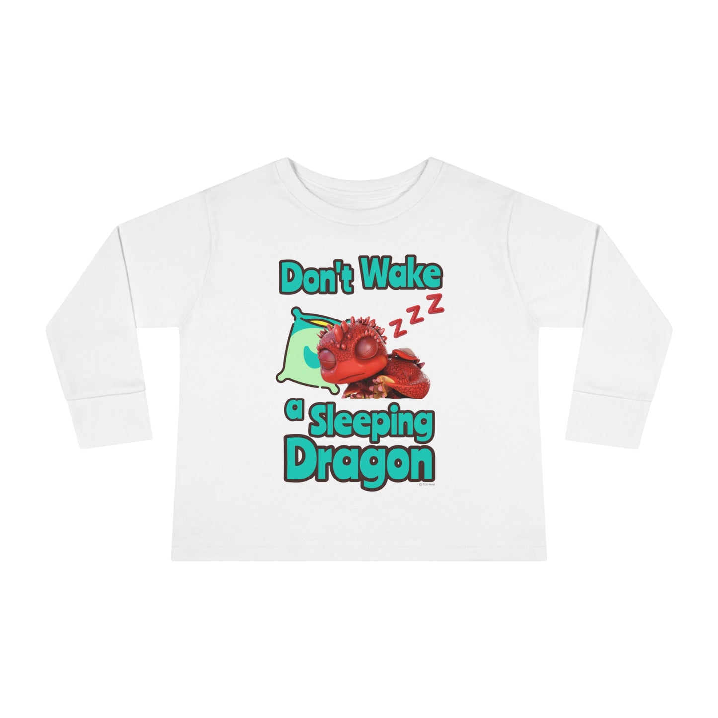 Aifos Don't Wake A Sleeping Dragon Toddler Long Sleeve Shirt