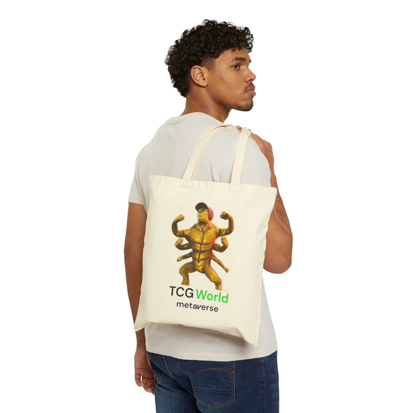 Helmix - TCG World Metaverse Sprite Canvas Tote Bag