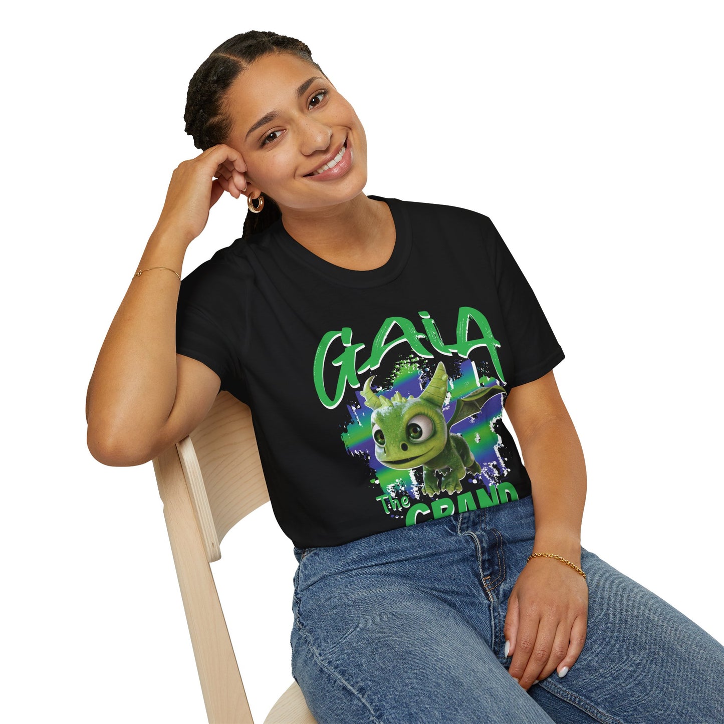 Gaia The Grand - Paint Splatter Unisex Adult Softstyle T-Shirt