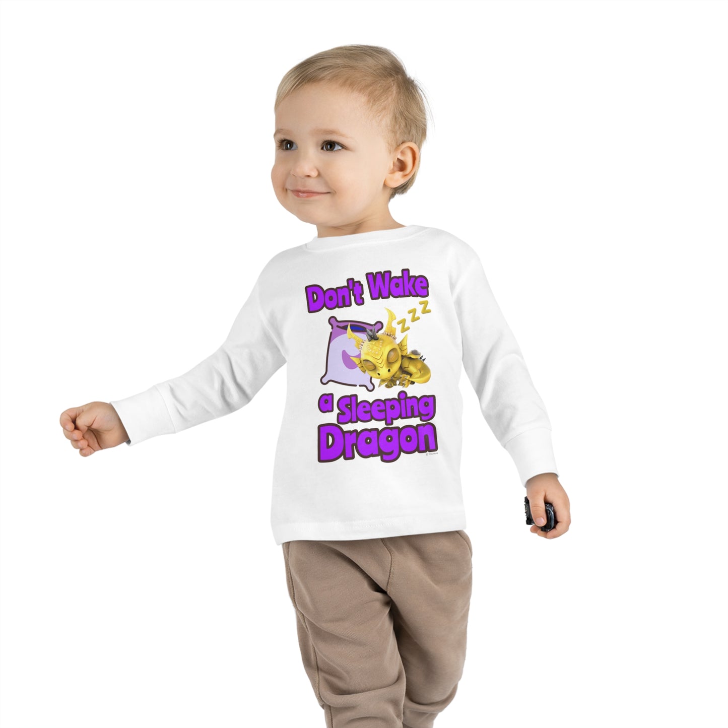 Phaedra Don't Wake A Sleeping Dragon Toddler Long Sleeve Shirt