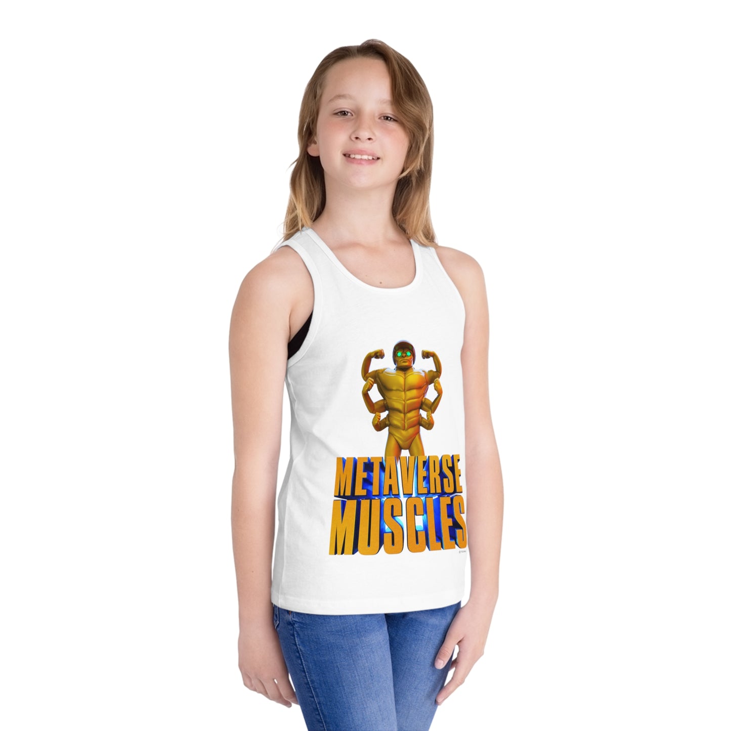 Helmix Metaverse Muscles - TCG World Metaverse Kid's Jersey Tank Top Shirt