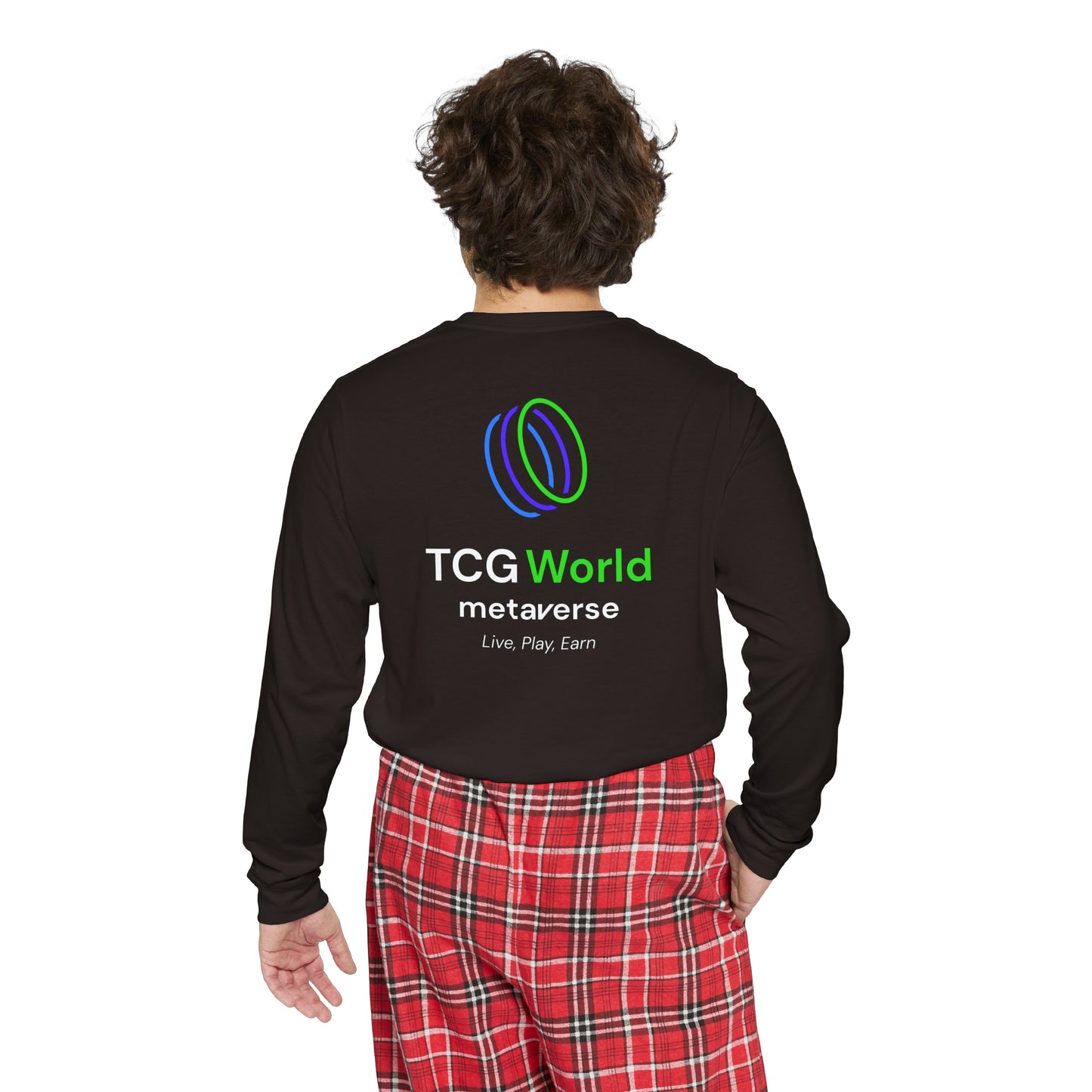 Mericlaw F*ck Yeah - TCG World Metaverse Sprite / American Flag - Men's Long Sleeve Pajama Set
