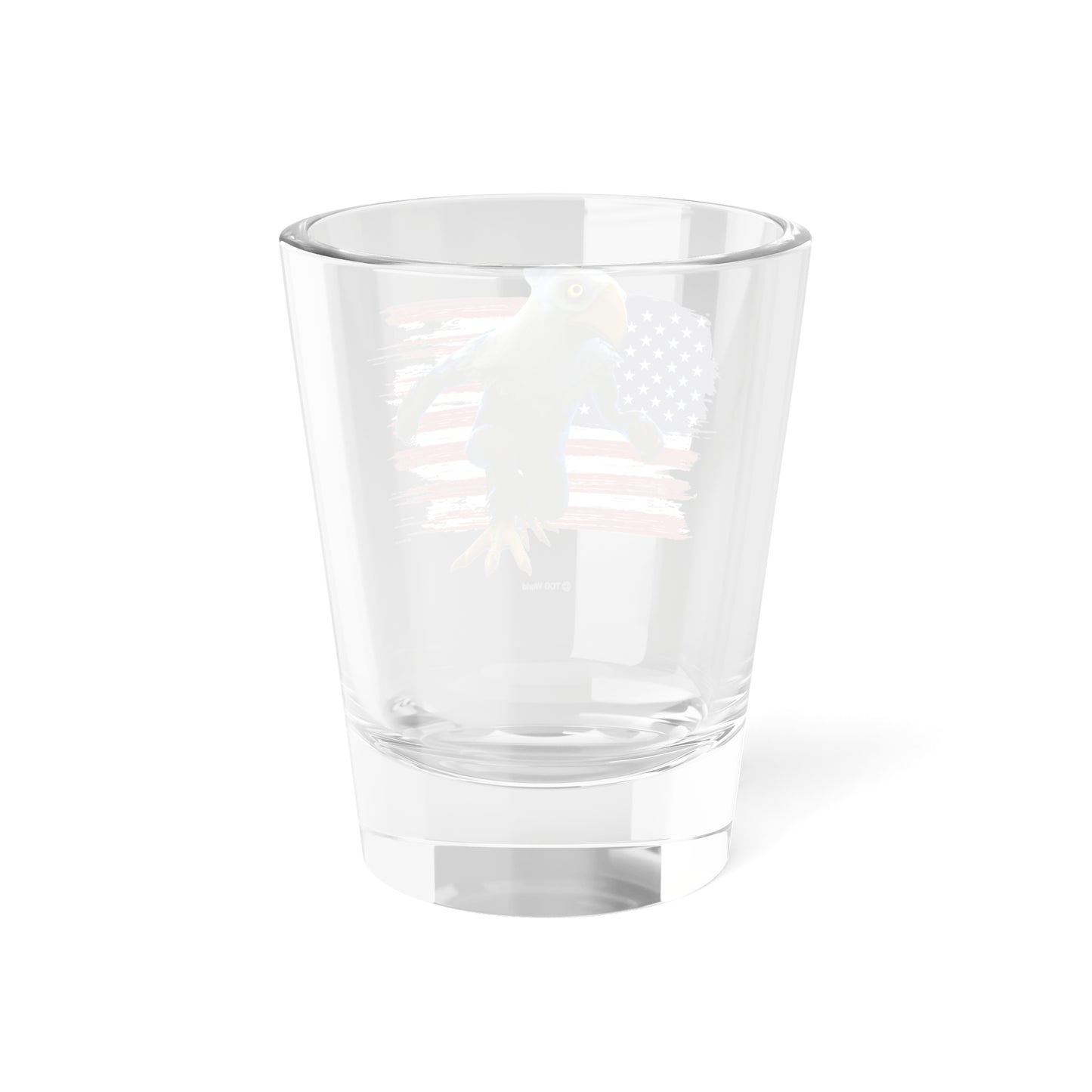 Mericlaw Patriotic American Flag TCG World Metaverse Sprite Shot Glass, 1.5oz