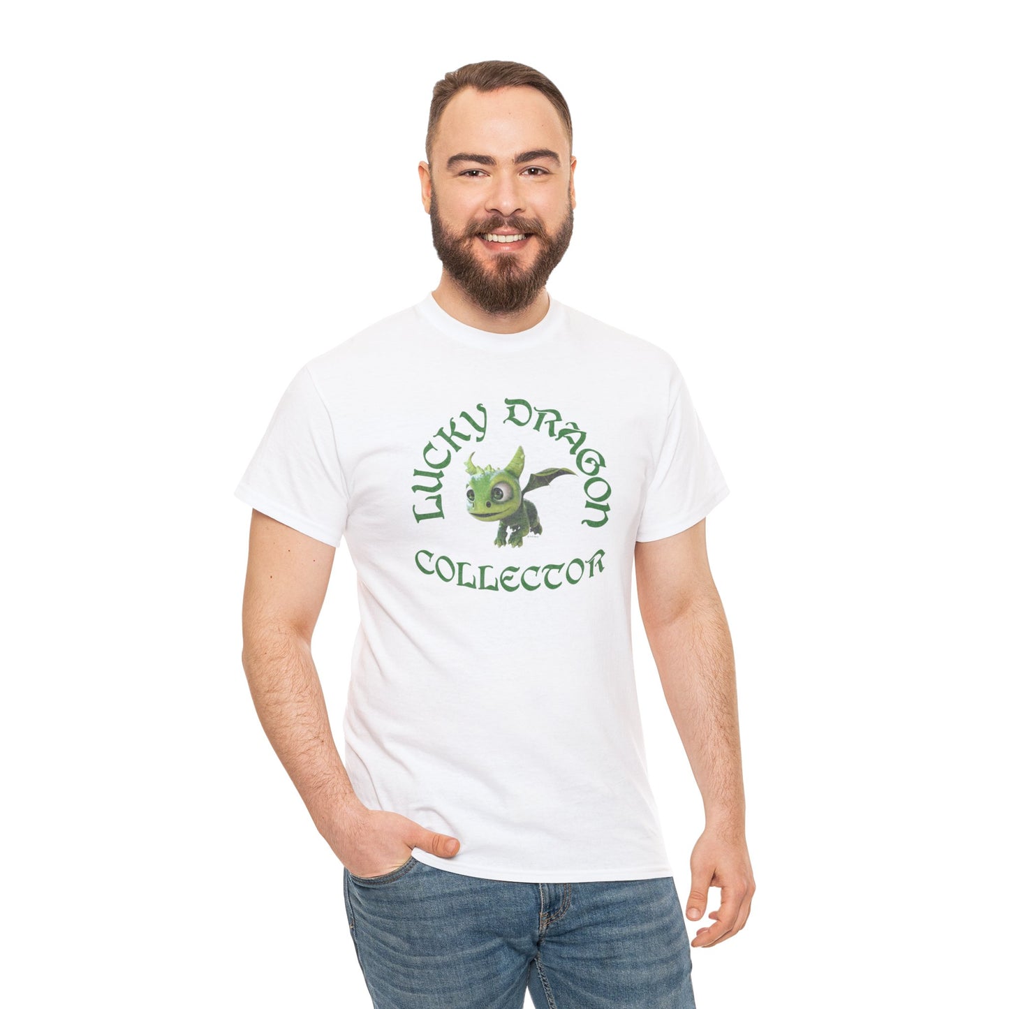 Lucky Dragon Collector Gaia Saint Patrick's Day Adult Unisex Heavy Cotton Tee