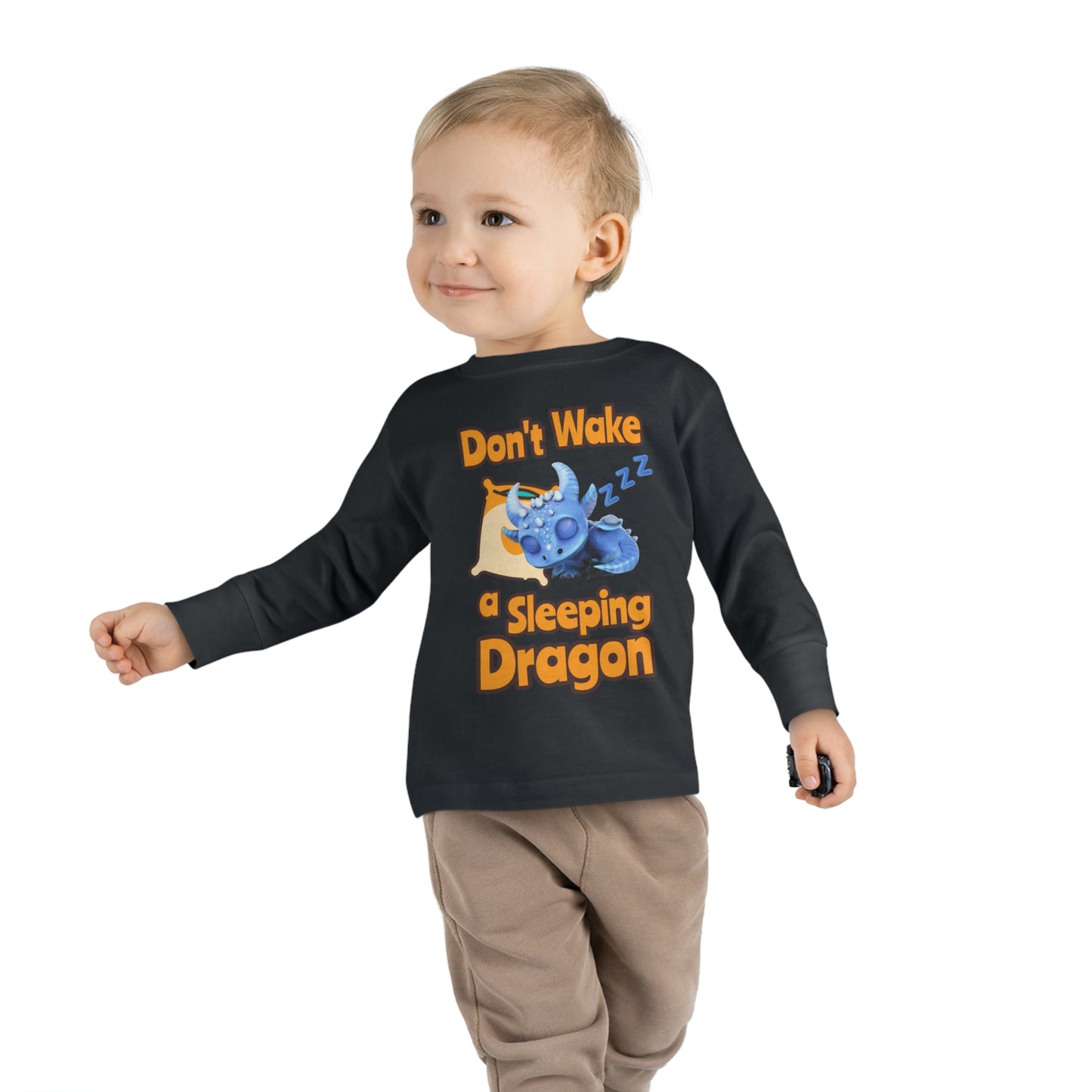 Boreas Don't Wake A Sleeping Dragon Toddler Long Sleeve Shirt
