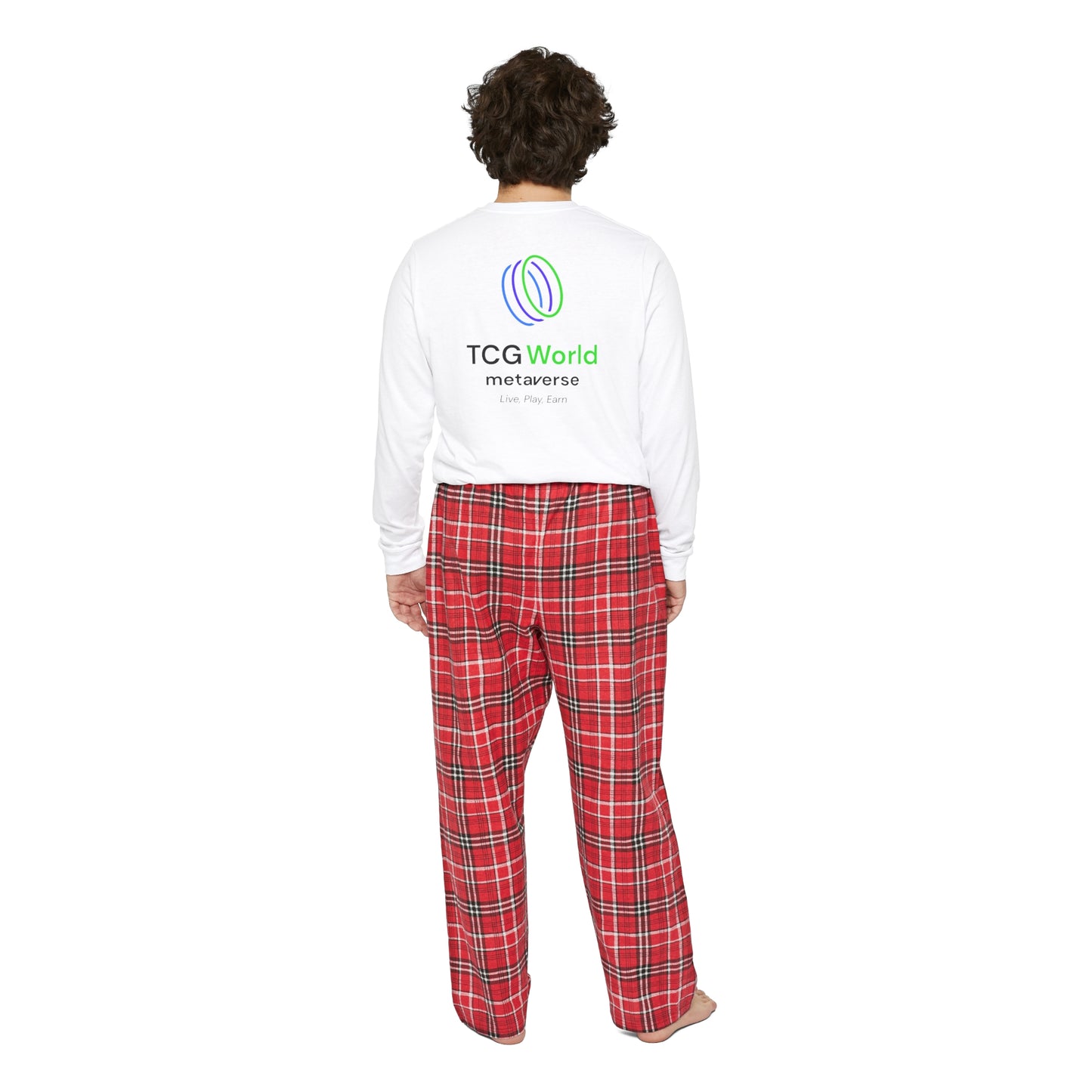 Mericlaw F*ck Yeah - TCG World Metaverse Sprite / American Flag - Men's Long Sleeve Pajama Set