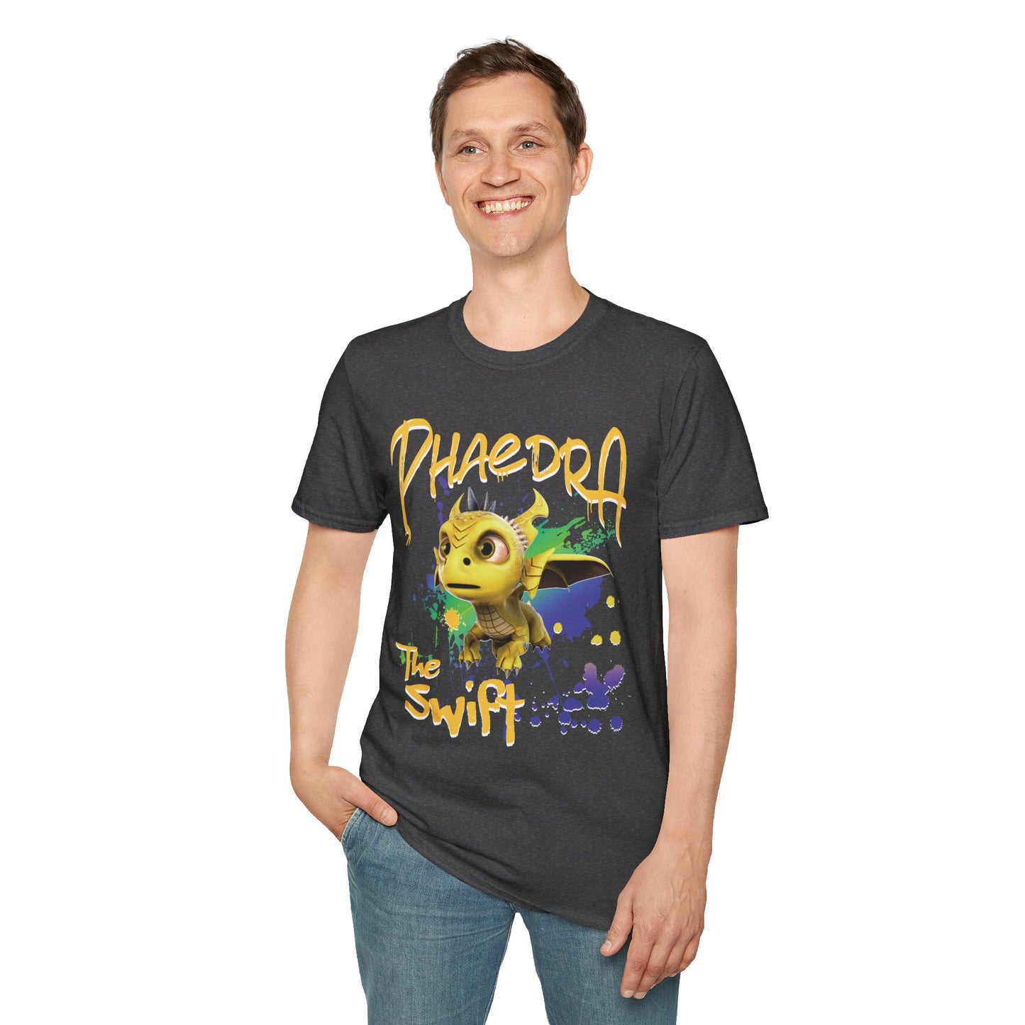 Phaedra The Swift - Paint Splatter Unisex Adult Softstyle T-Shirt
